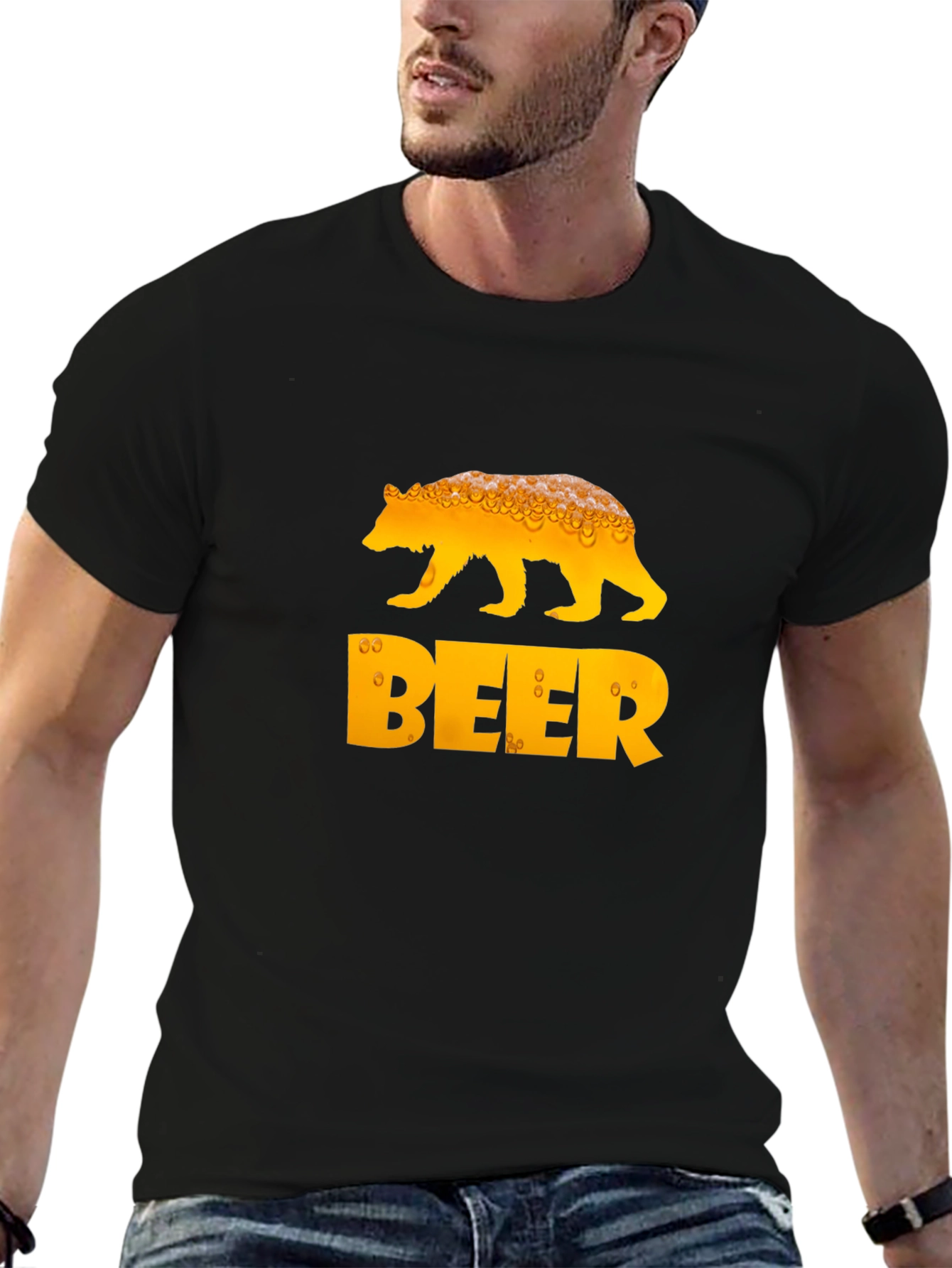 Bear Beer Graphic T-Shirt - Mens