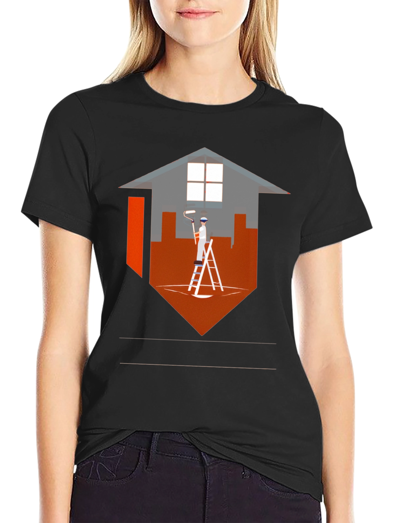 Painter Home Graphic Tee - Modern Design