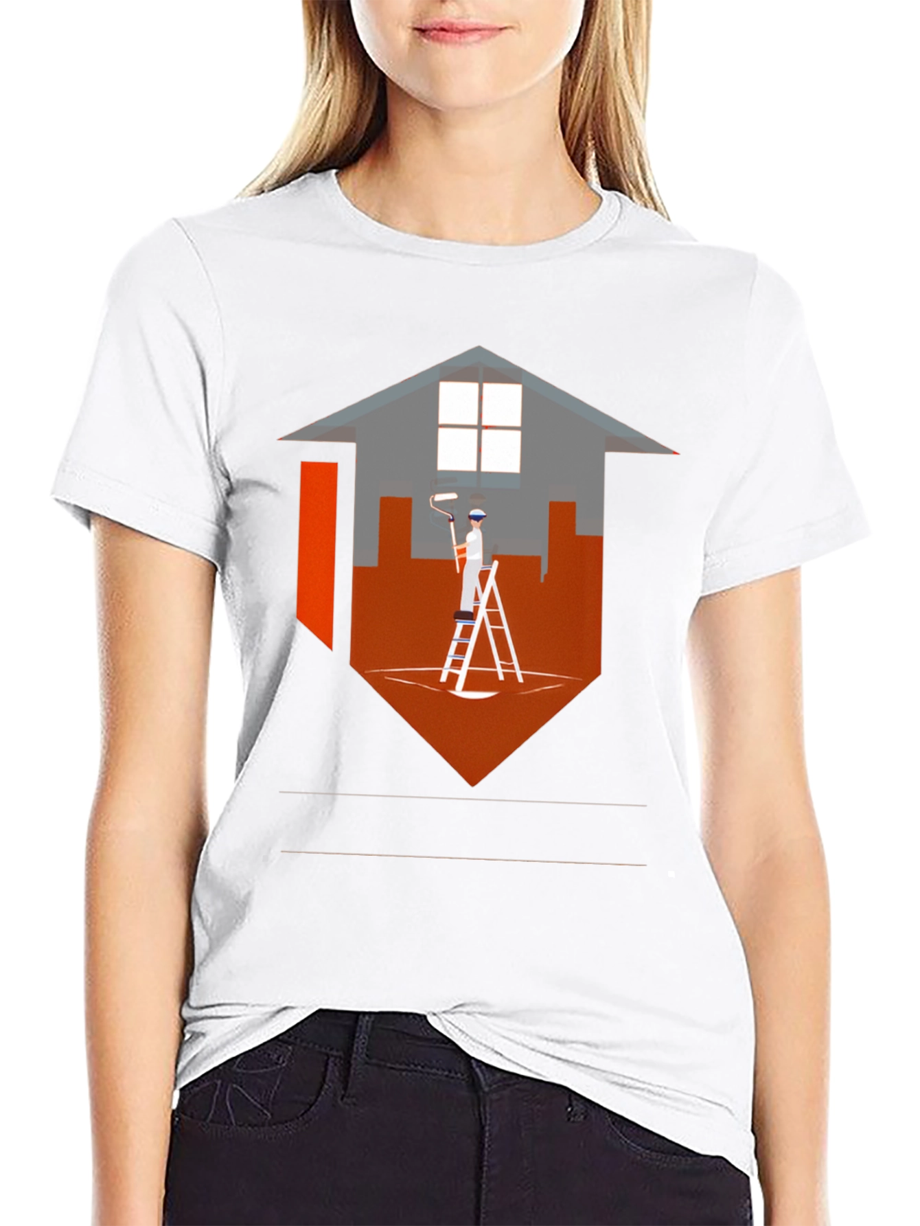 Painter Home Graphic Tee - Modern Design
