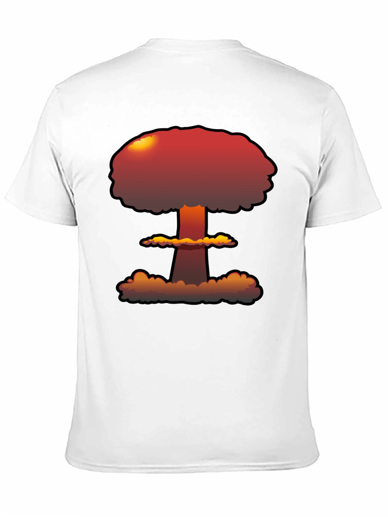 Atomic Explosion Graphic Tee - Black Casual Shirt