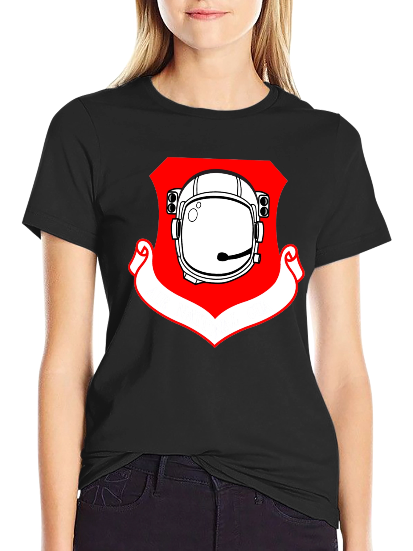Astronaut Helmet Graphic Tee - Cool Space Design