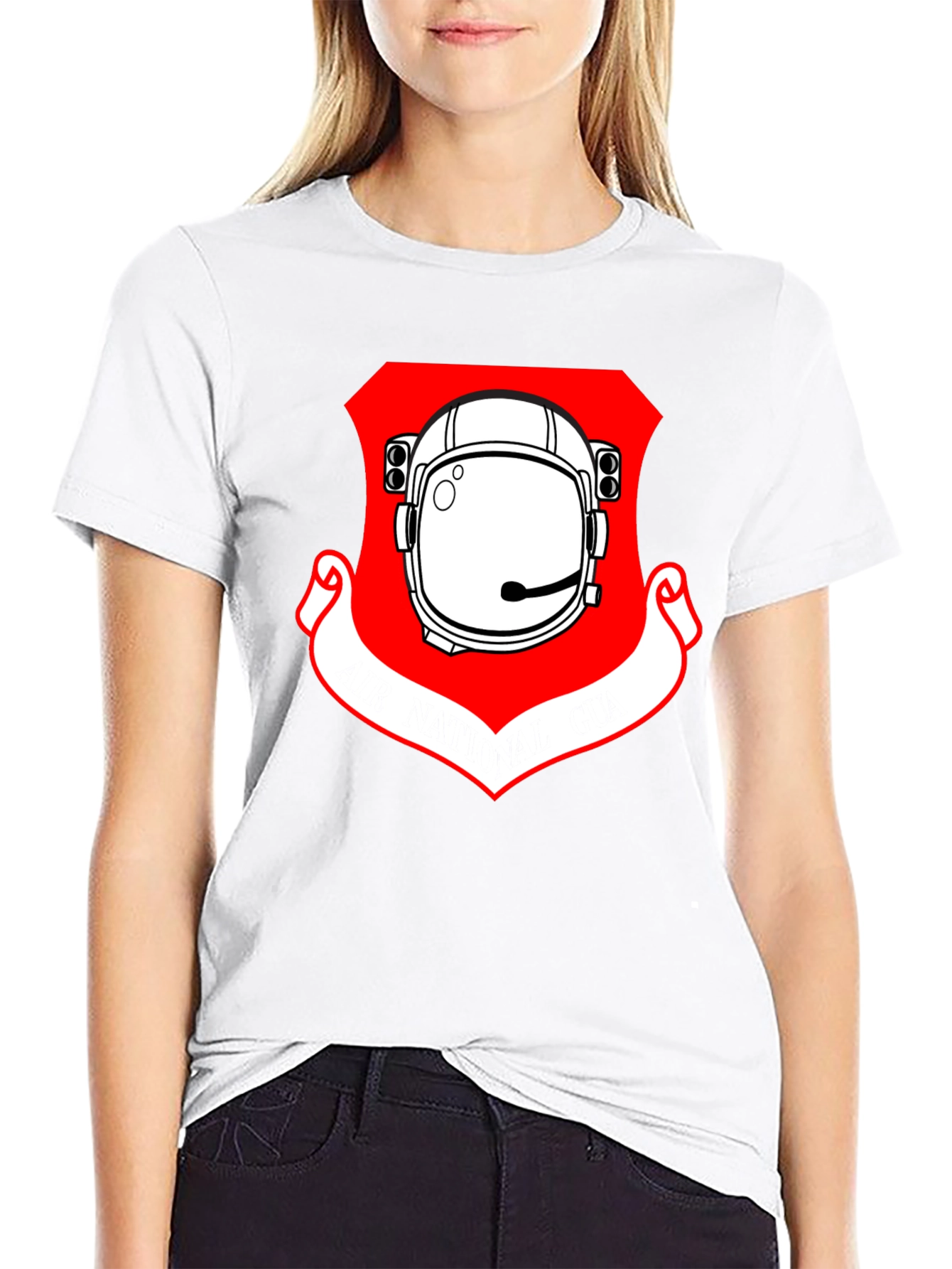 Astronaut Helmet Graphic Tee - Cool Space Design