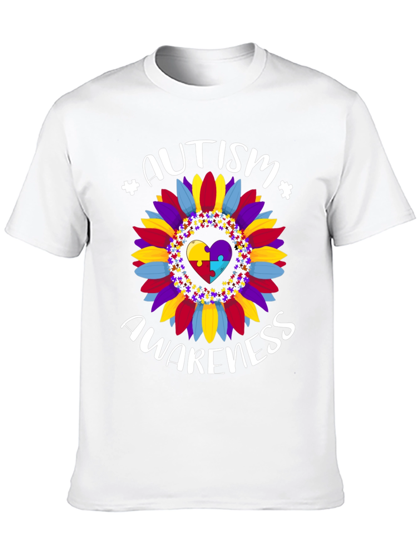 Autism Awareness Sunflower Graphic Tee
