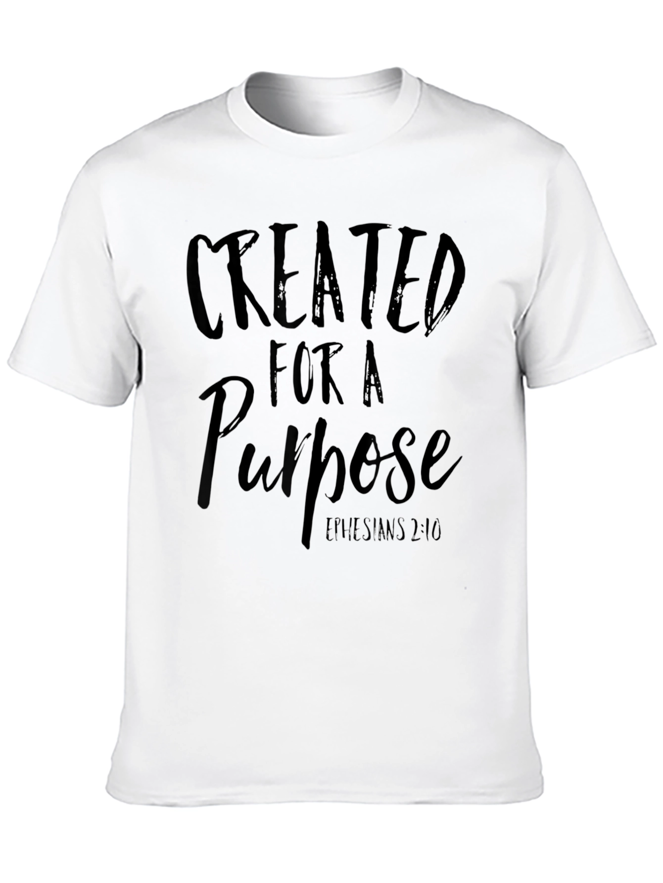 Created For A Purpose Black T-Shirt