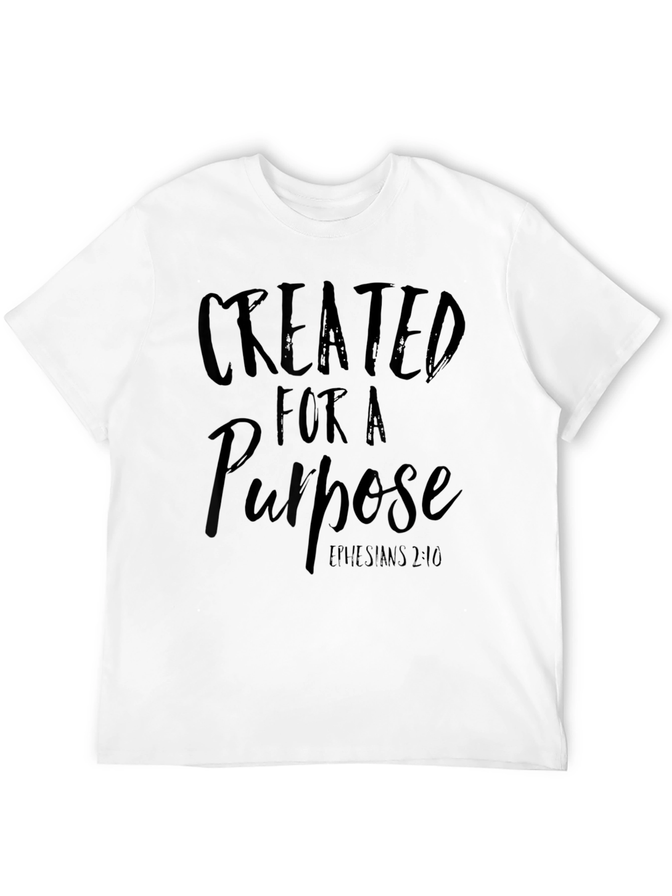 Created For A Purpose Black T-Shirt