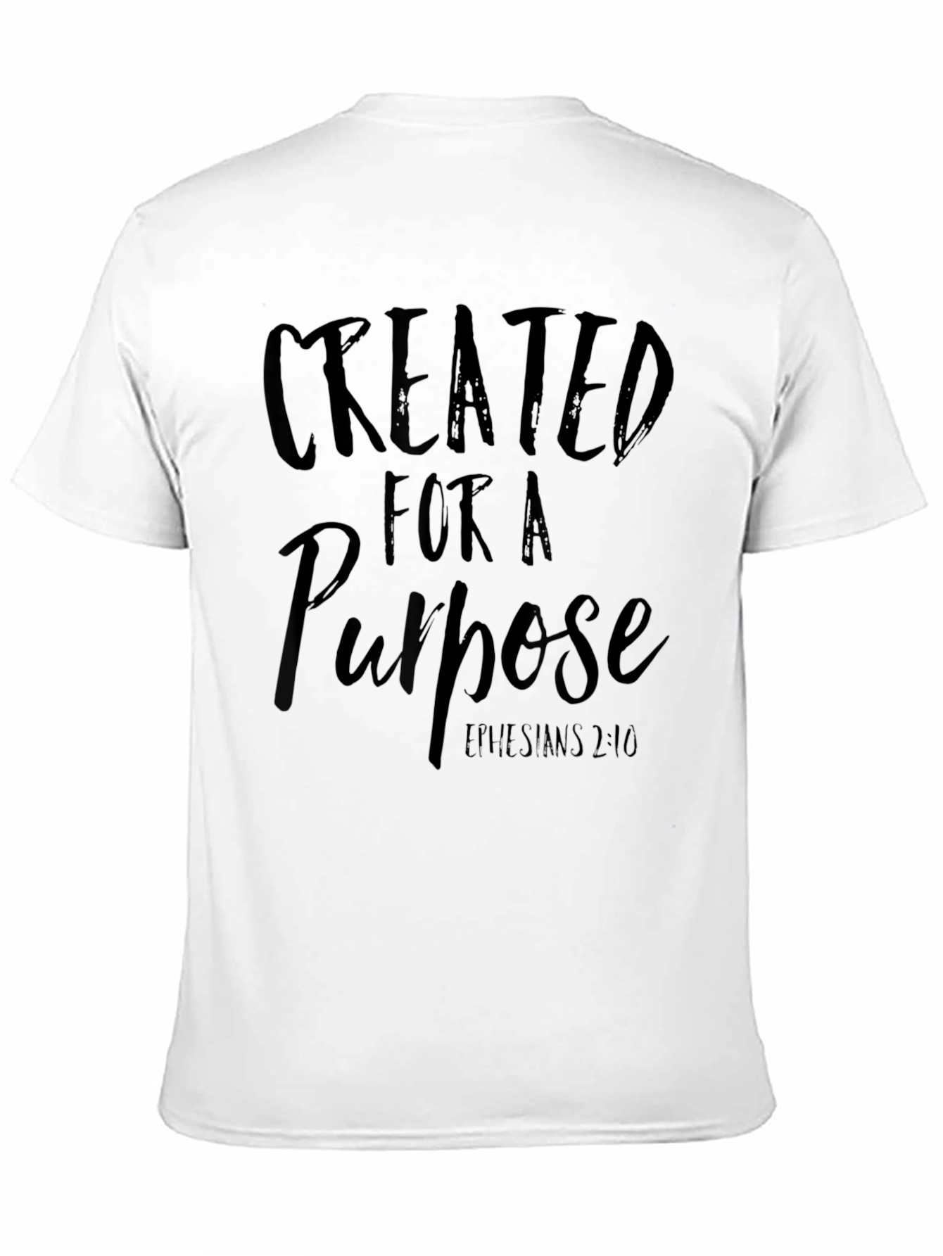 Created For A Purpose Black T-Shirt
