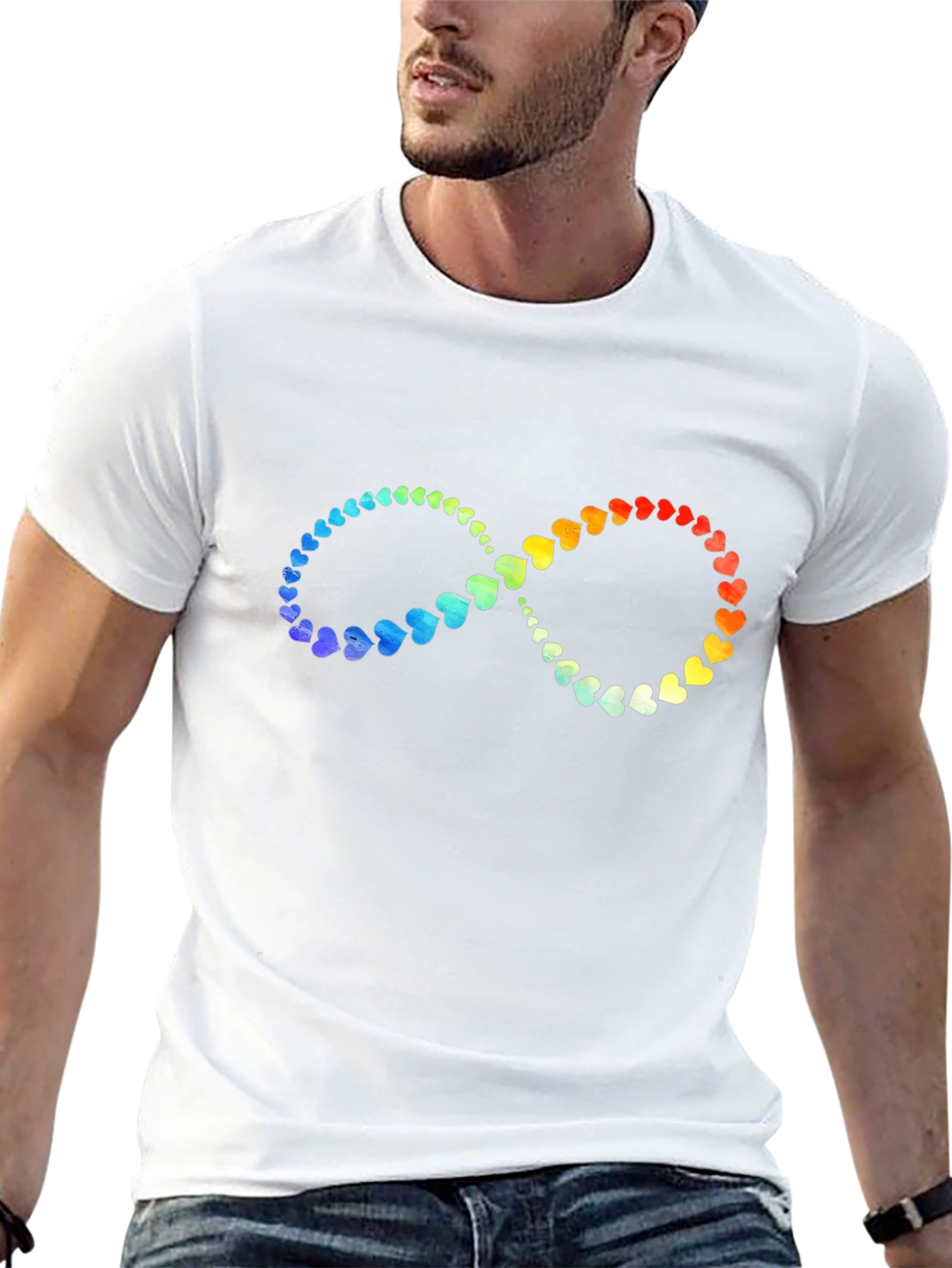 Rainbow Heart Infinity T-Shirt