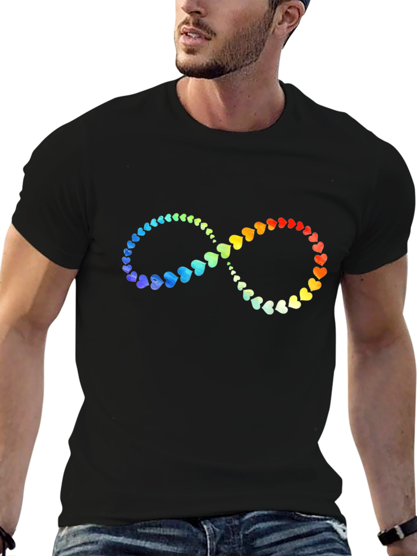 Rainbow Heart Infinity T-Shirt