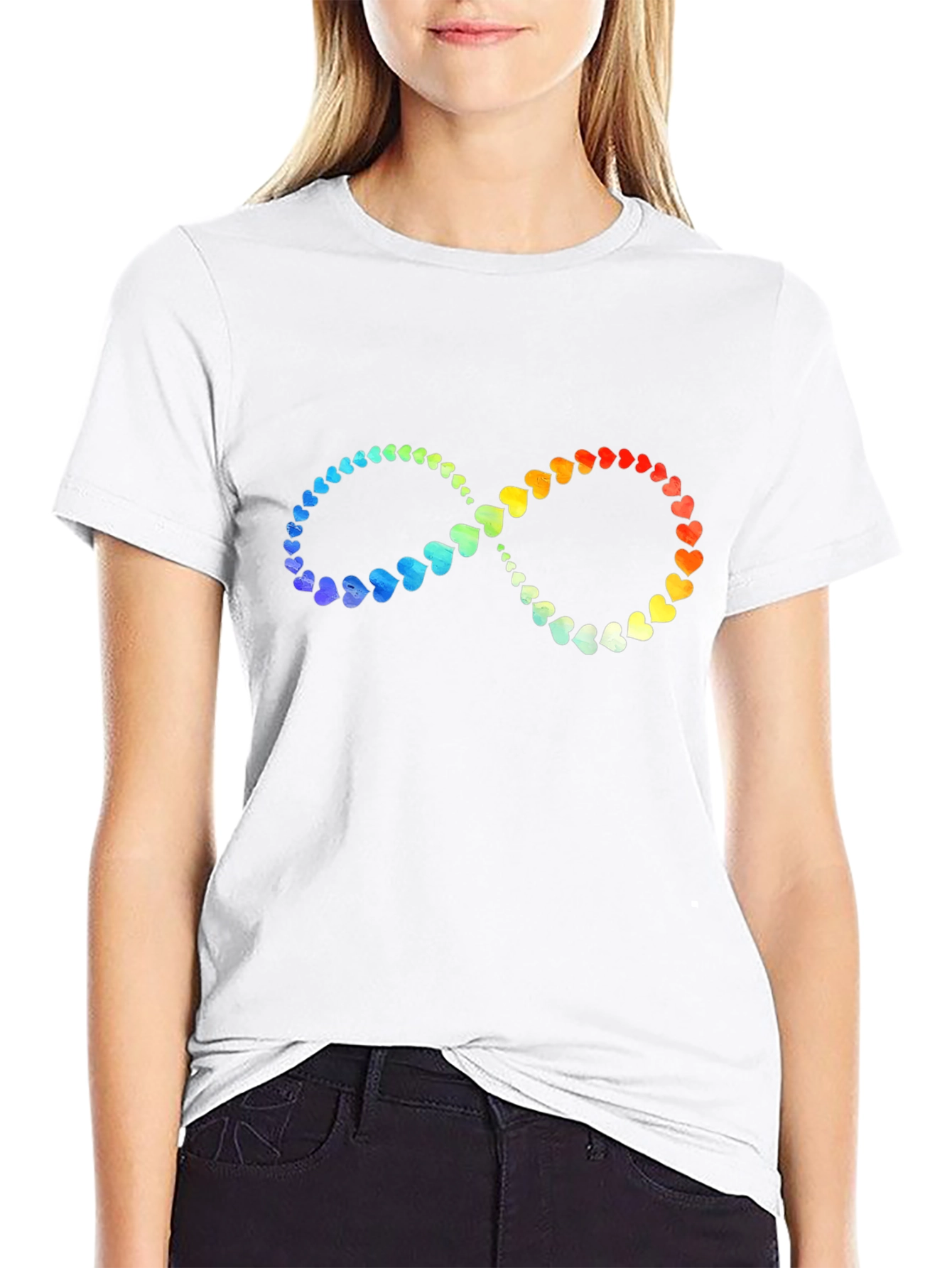 Rainbow Heart Infinity T-Shirt