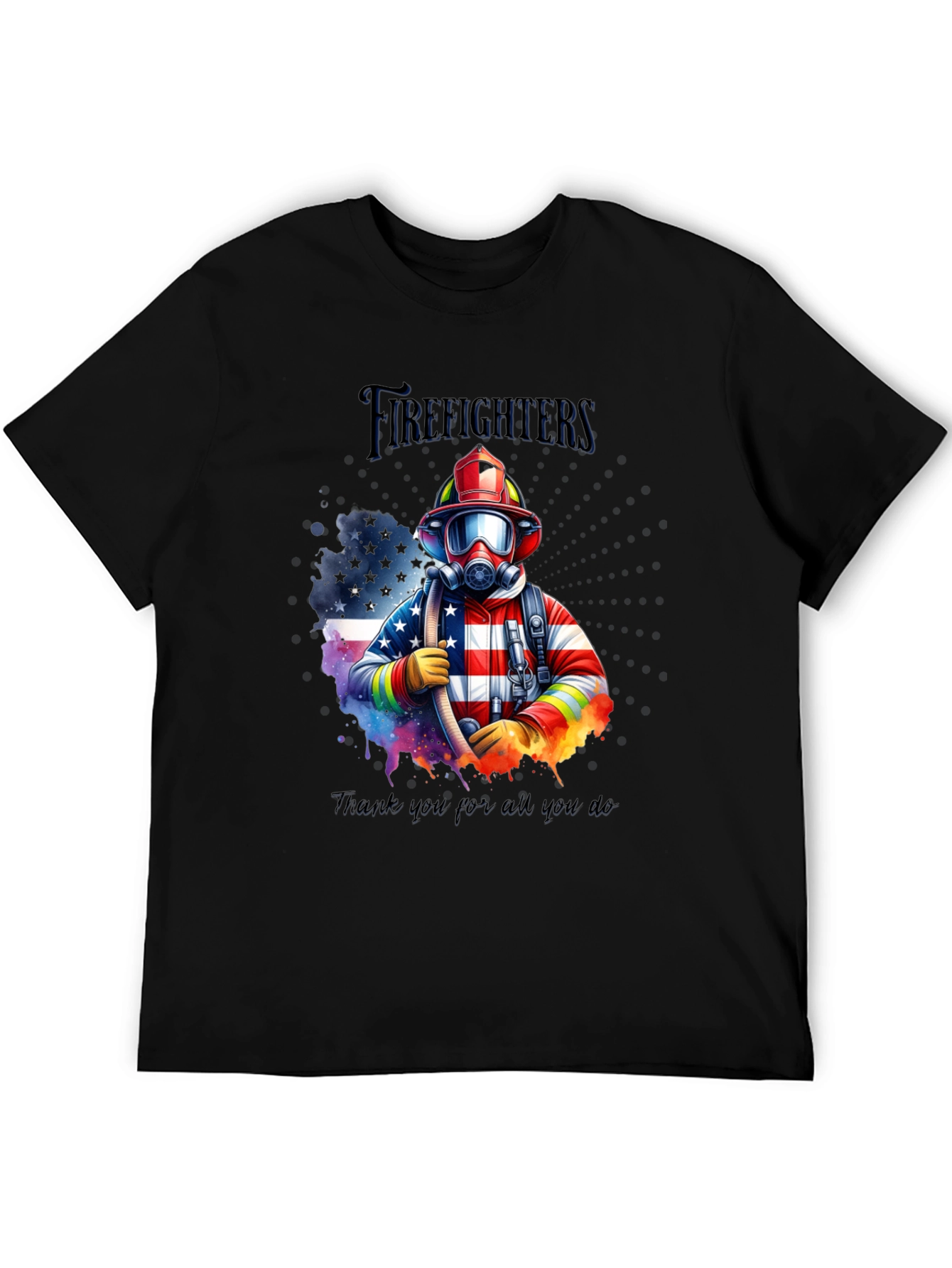 Firefighter Graphic T-Shirt - Thank You