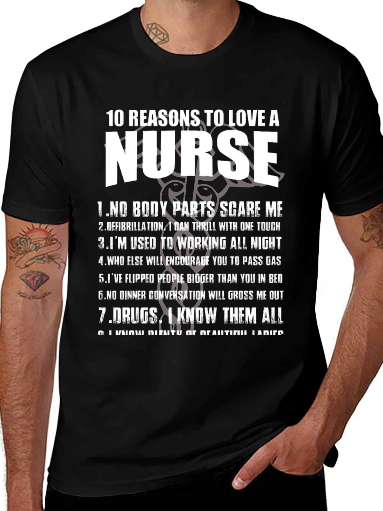 Funny Nurse T-Shirt: 10 Reasons to Love a Nurse