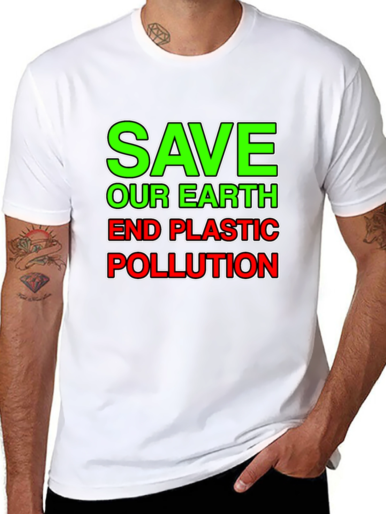 Save Our Earth T-Shirt - End Plastic Pollution