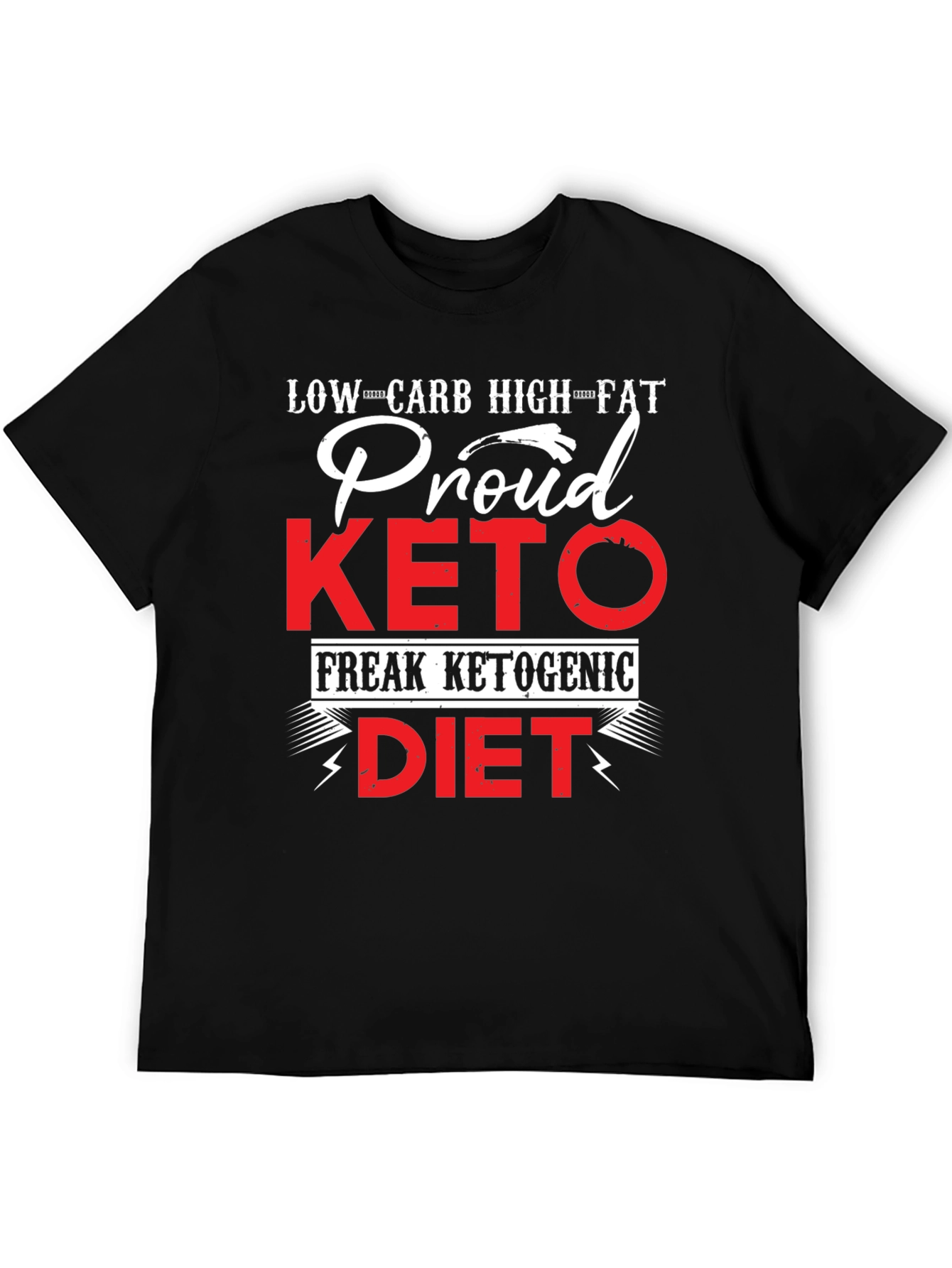 Proud Keto Diet T-Shirt - Low Carb High Fat