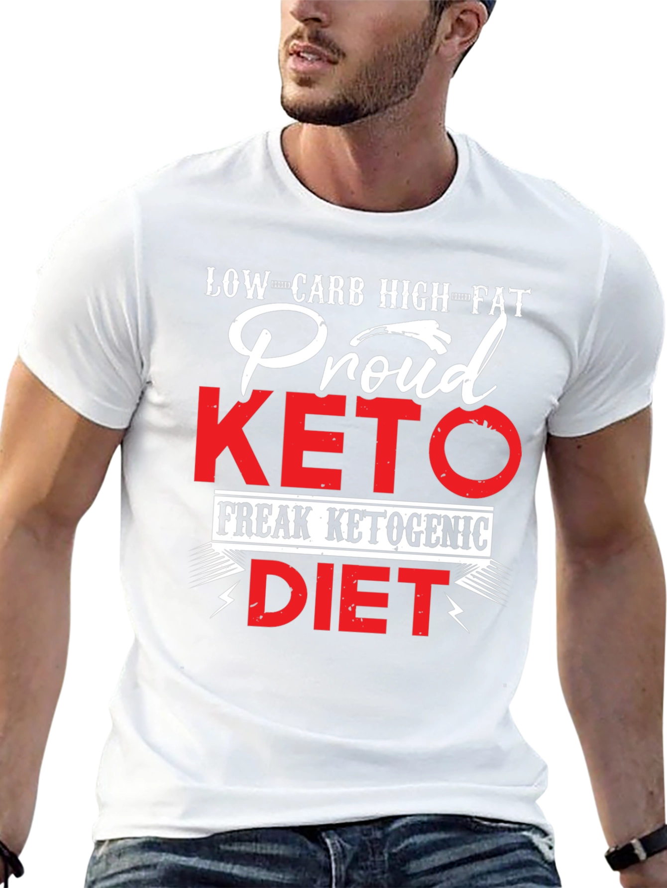 Proud Keto Diet T-Shirt - Low Carb High Fat