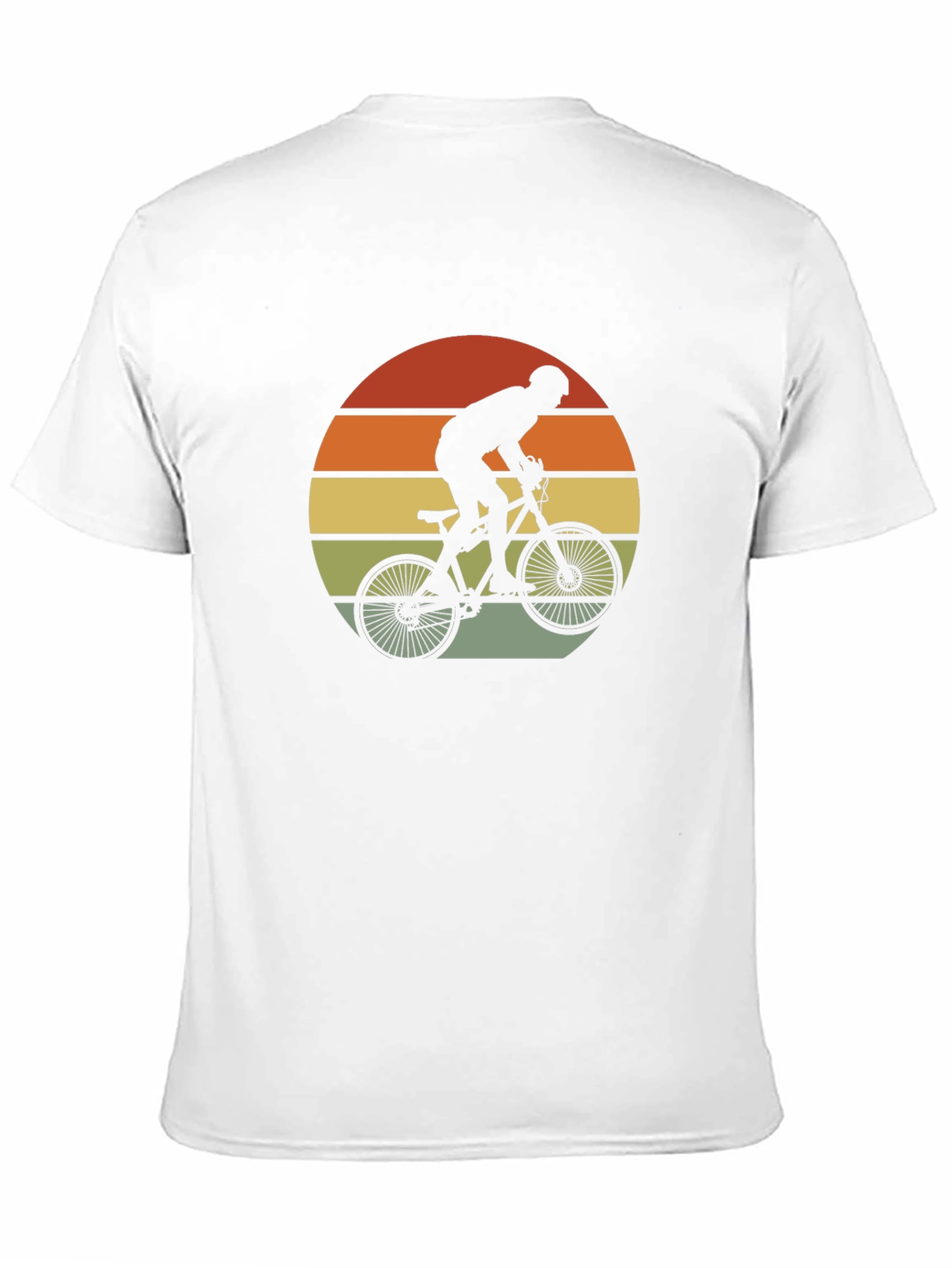 Retro Cycling T-Shirt - Mountain Bike Silhouette