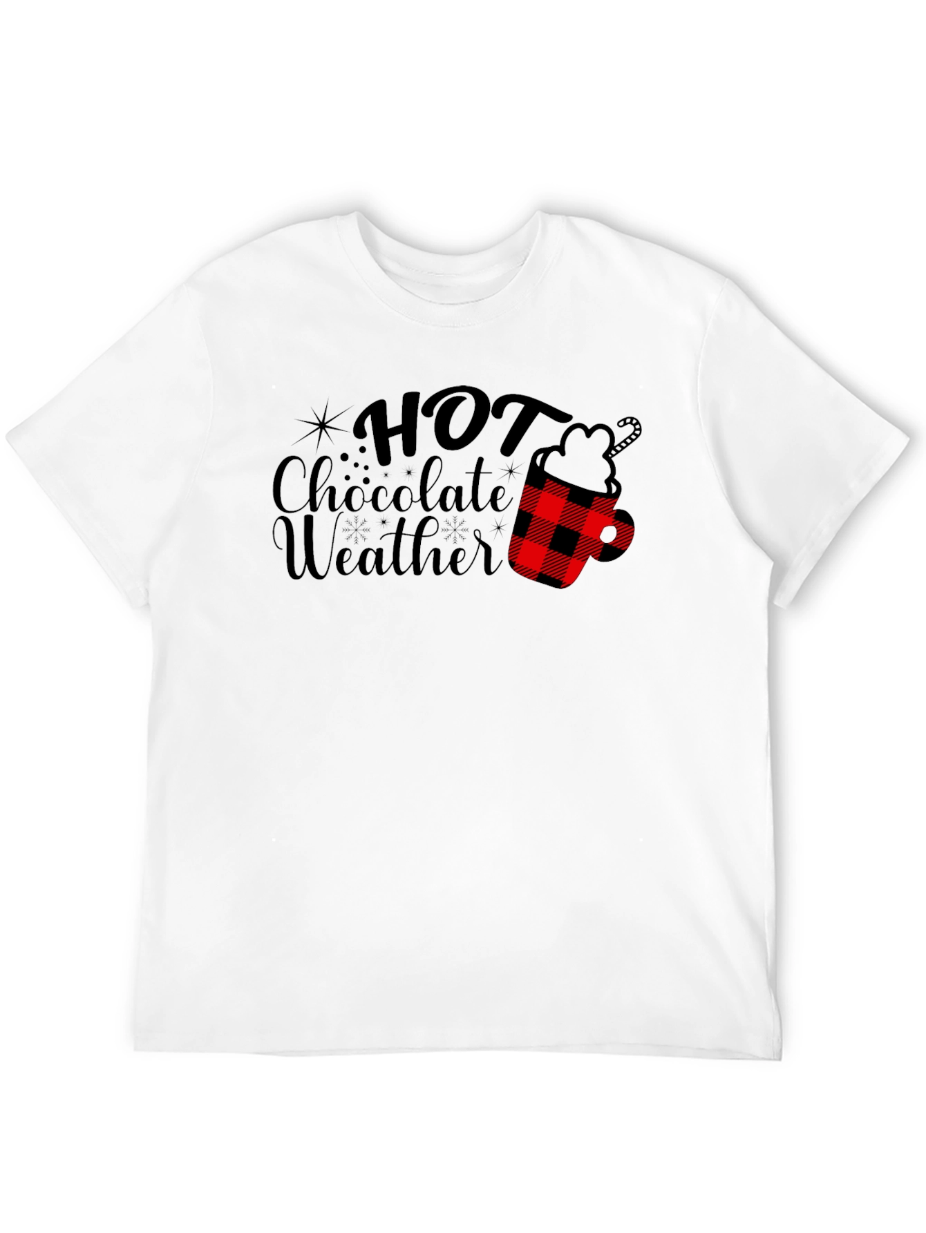 Hot Chocolate Weather Graphic Tee - Winter Apparel