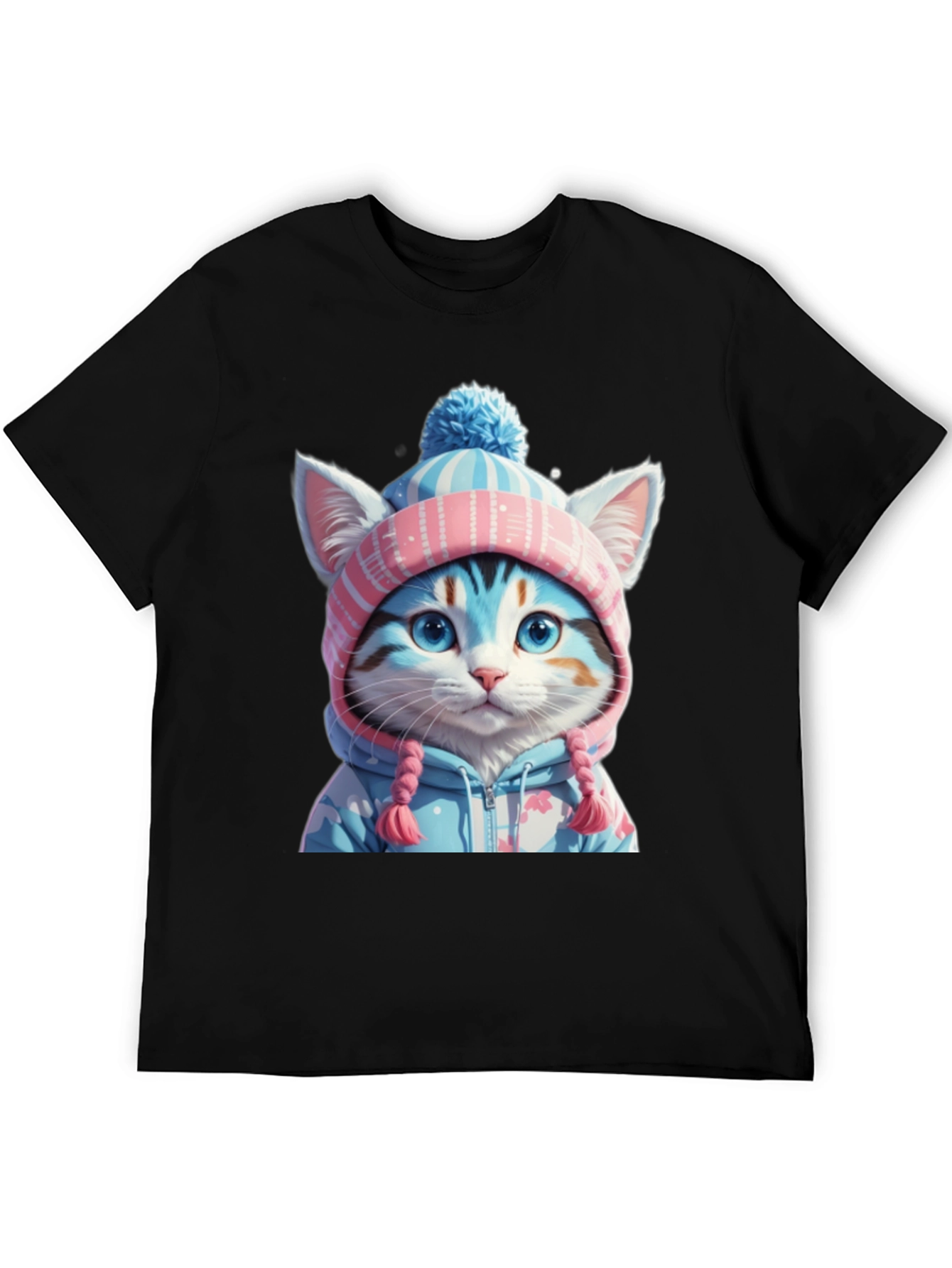 Cute Cat in Winter Outfit T-Shirt