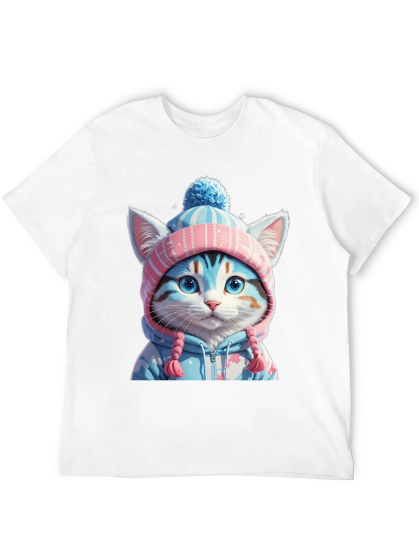 Cute Cat in Winter Outfit T-Shirt