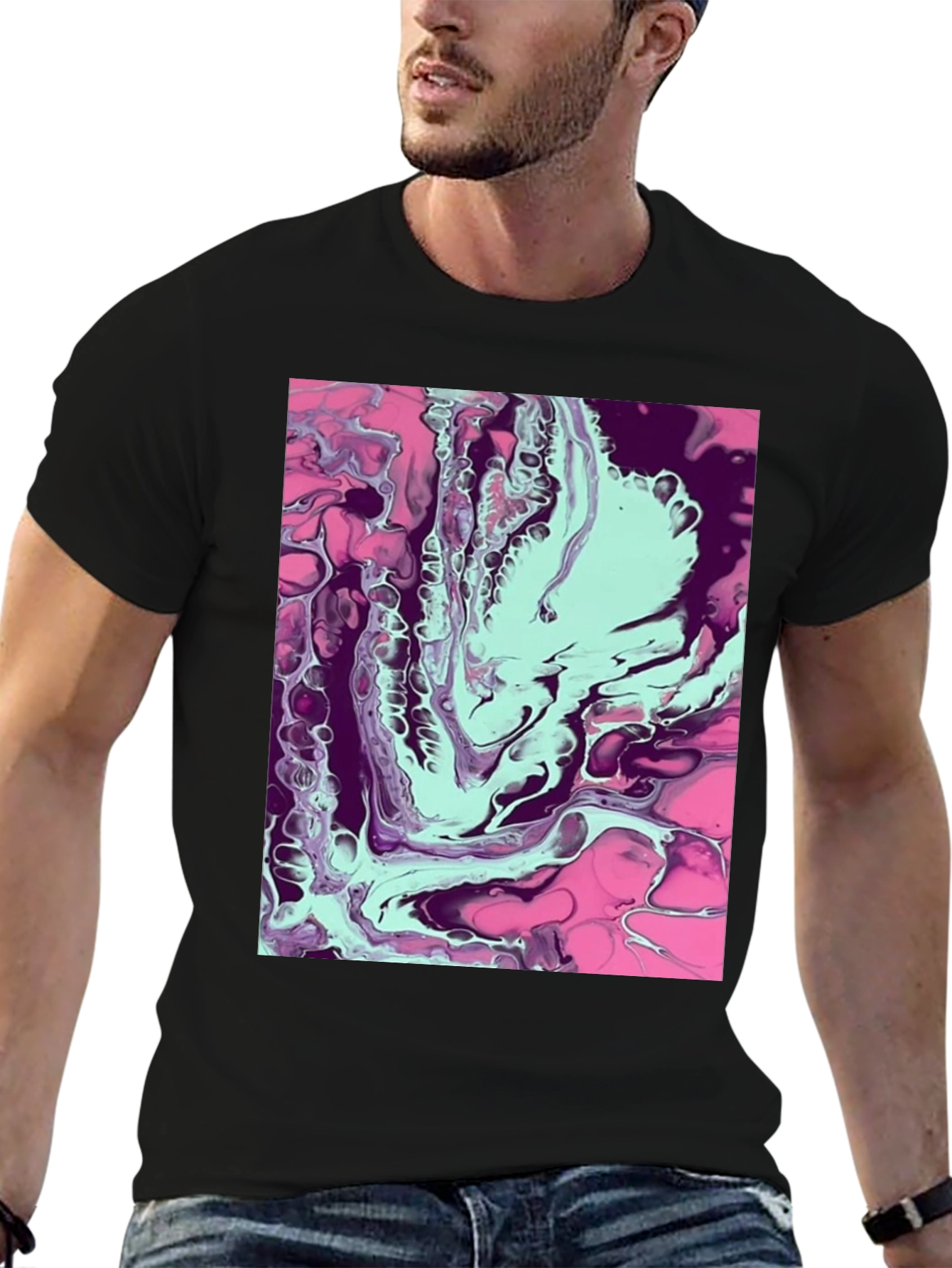 Abstract Art Graphic Tee - Modern Style