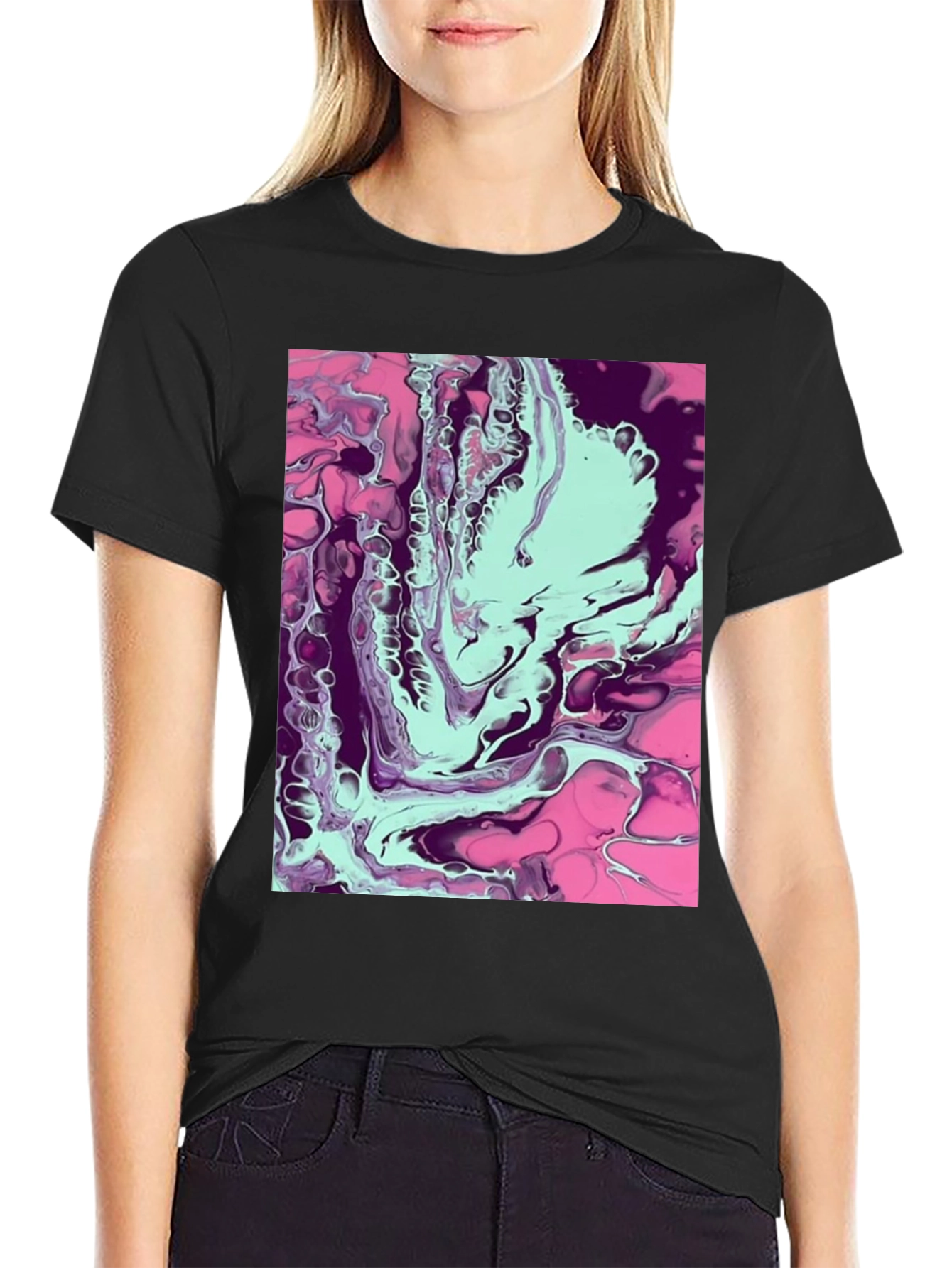Abstract Art Graphic Tee - Modern Style