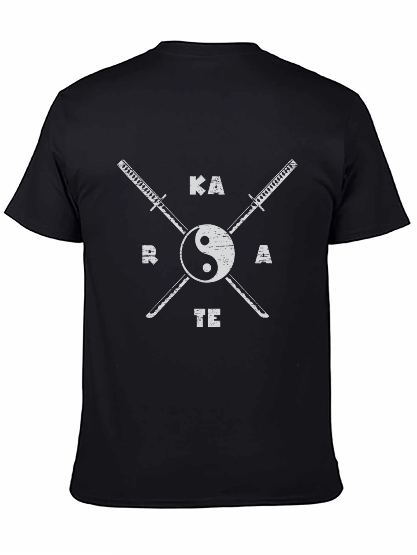 Karate Swords Yin Yang T-Shirt