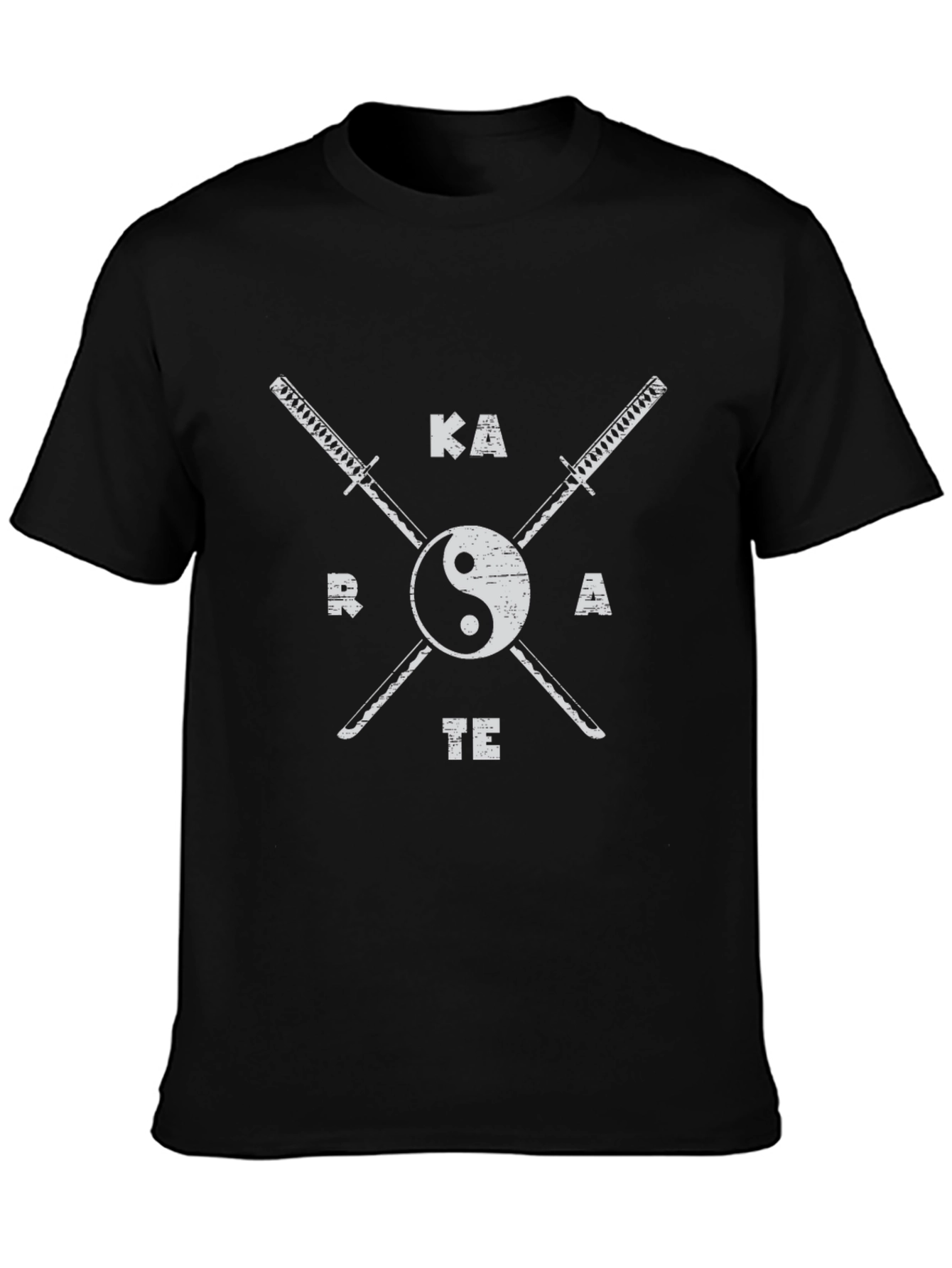 Karate Swords Yin Yang T-Shirt