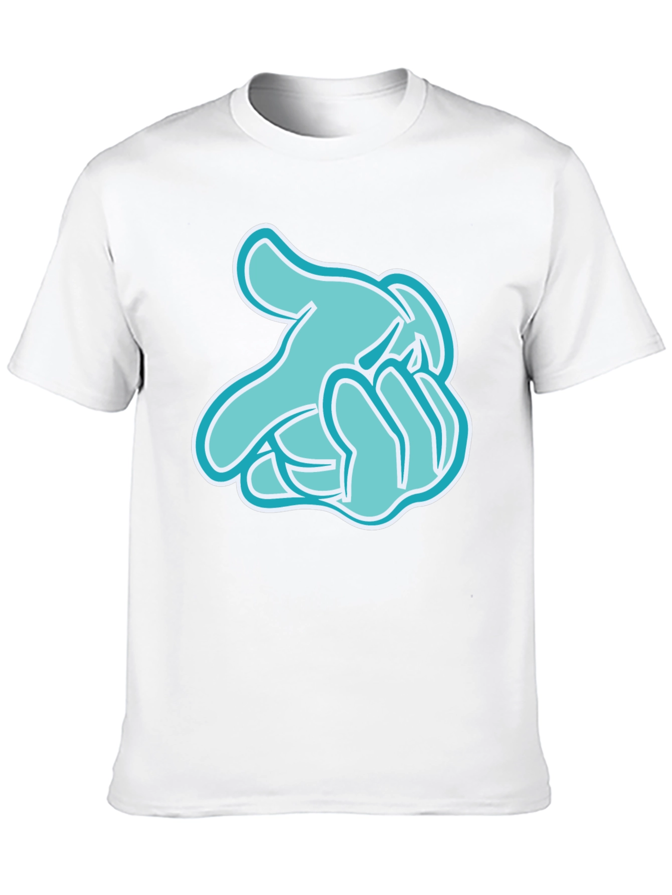 Cartoon Hands Black T-Shirt
