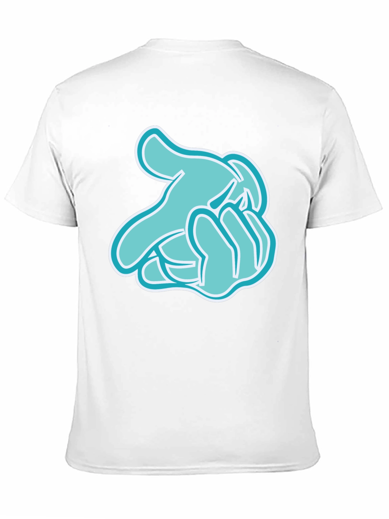 Cartoon Hands Black T-Shirt