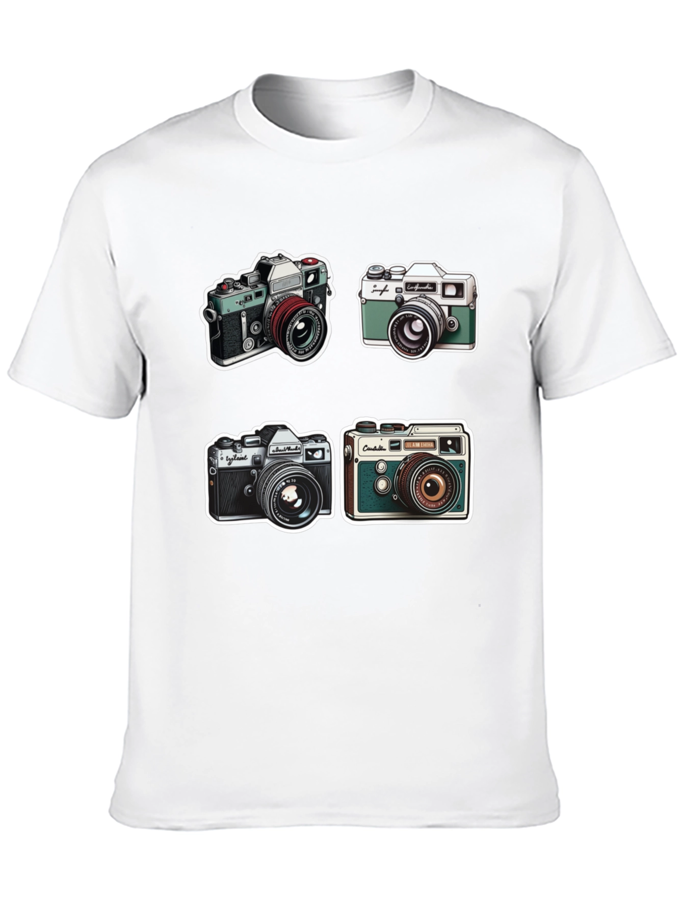 Retro Camera Print T-Shirt - Classic Style