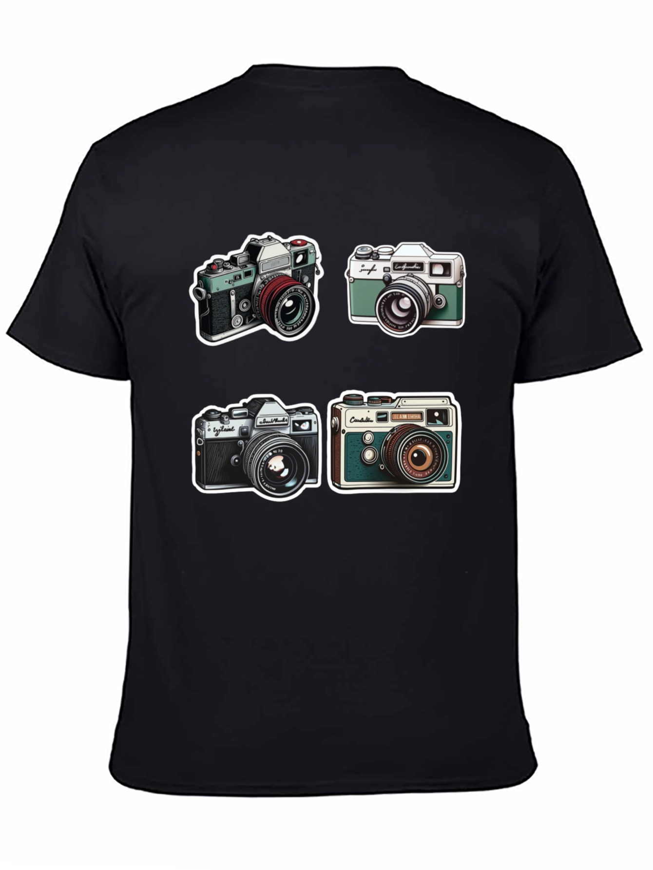 Retro Camera Print T-Shirt - Classic Style