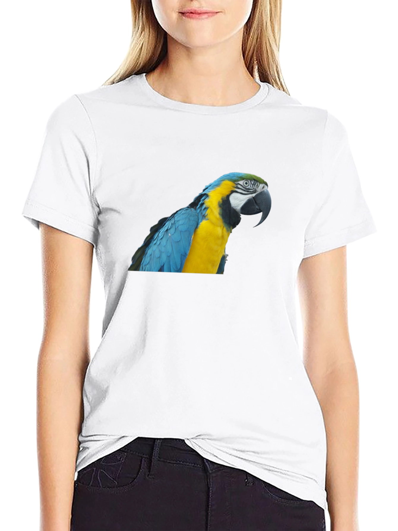 Parrot Graphic T-Shirt - Mens Crew Neck Tee