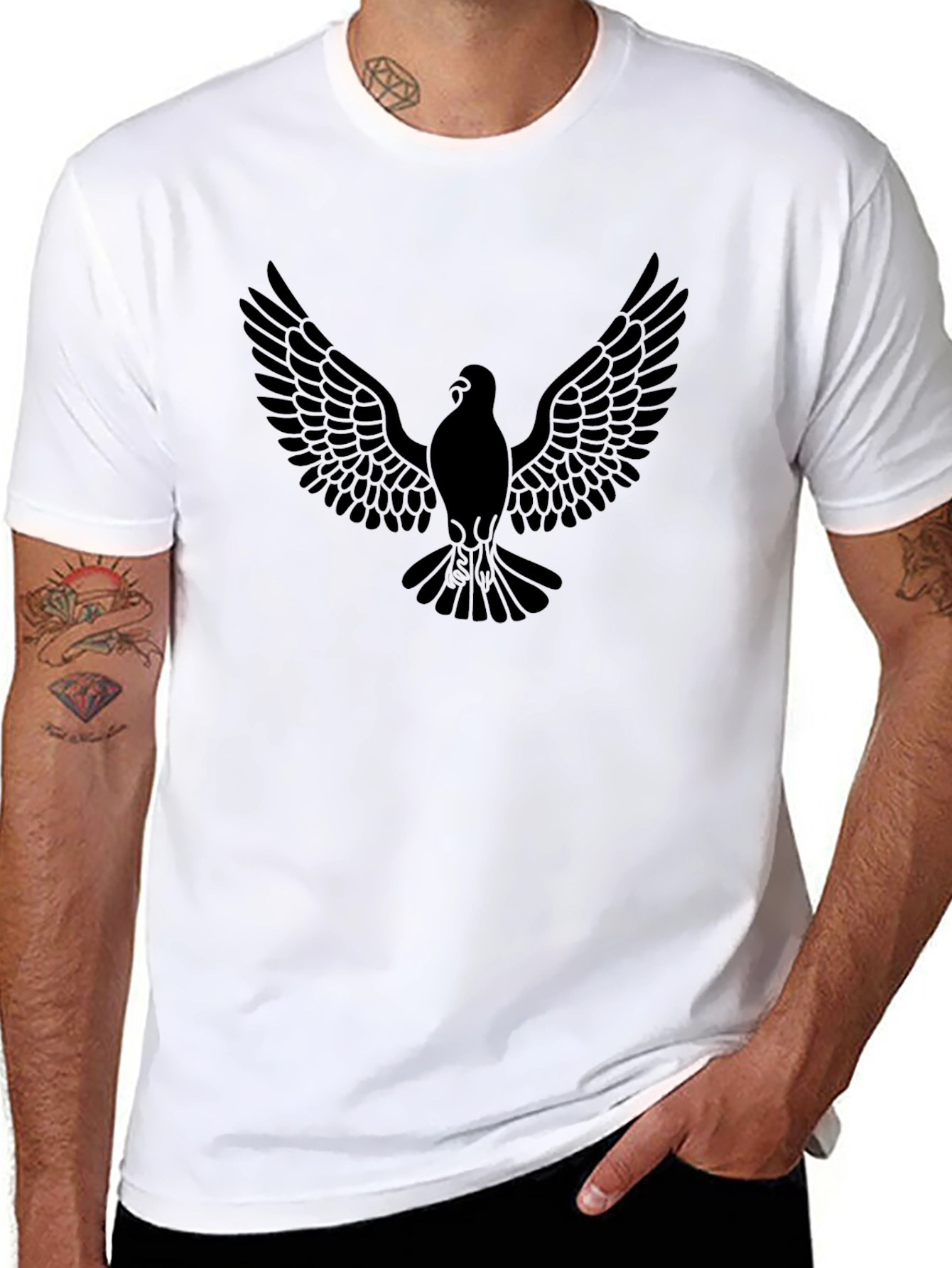 Black Eagle Graphic Tee - Mens Short Sleeve