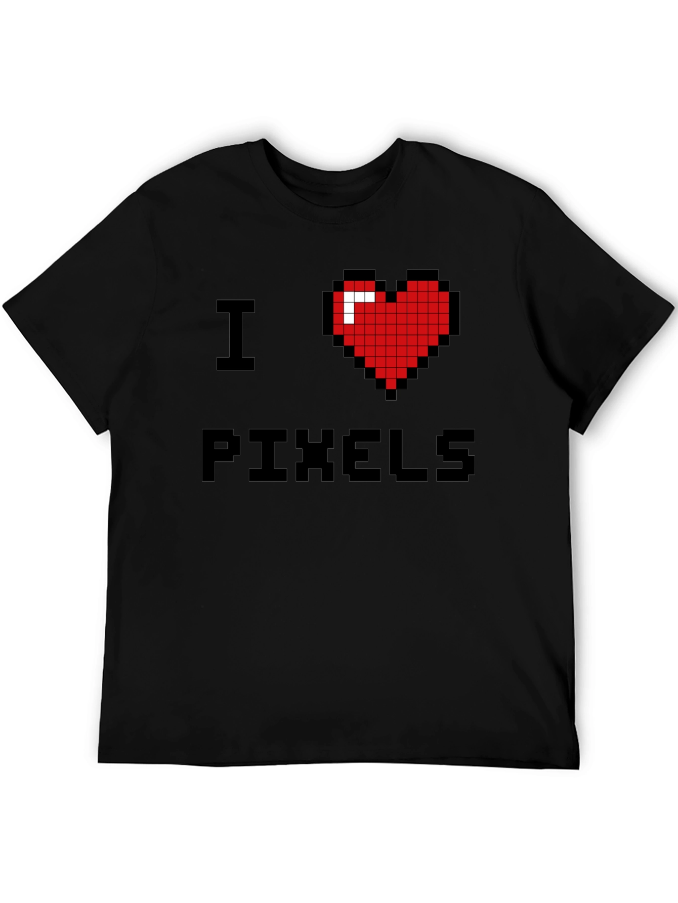 I Heart Pixels Graphic T-Shirt - Gamer Style