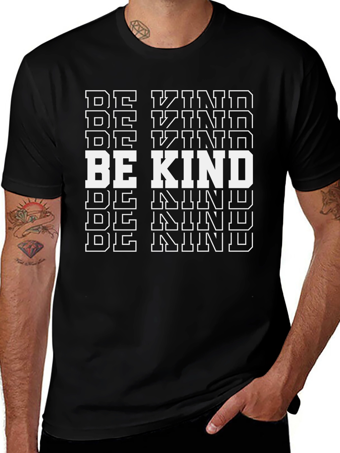 Be Kind Graphic Tee - Stylish Black Shirt