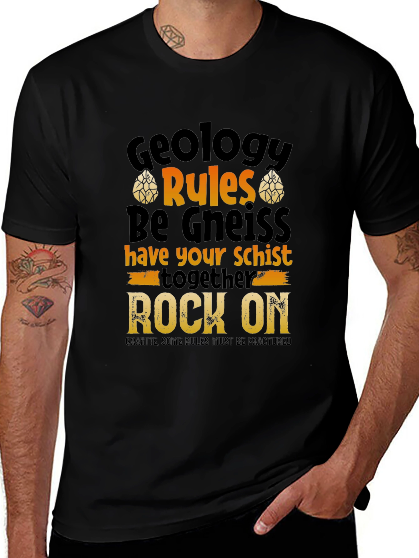 Geology Pun T-Shirt - Rock On!