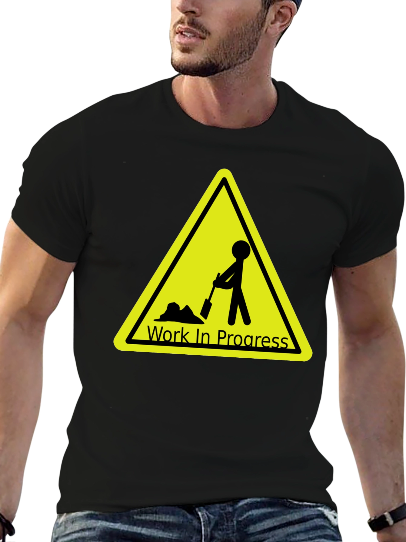 Work In Progress Graphic Tee - Black