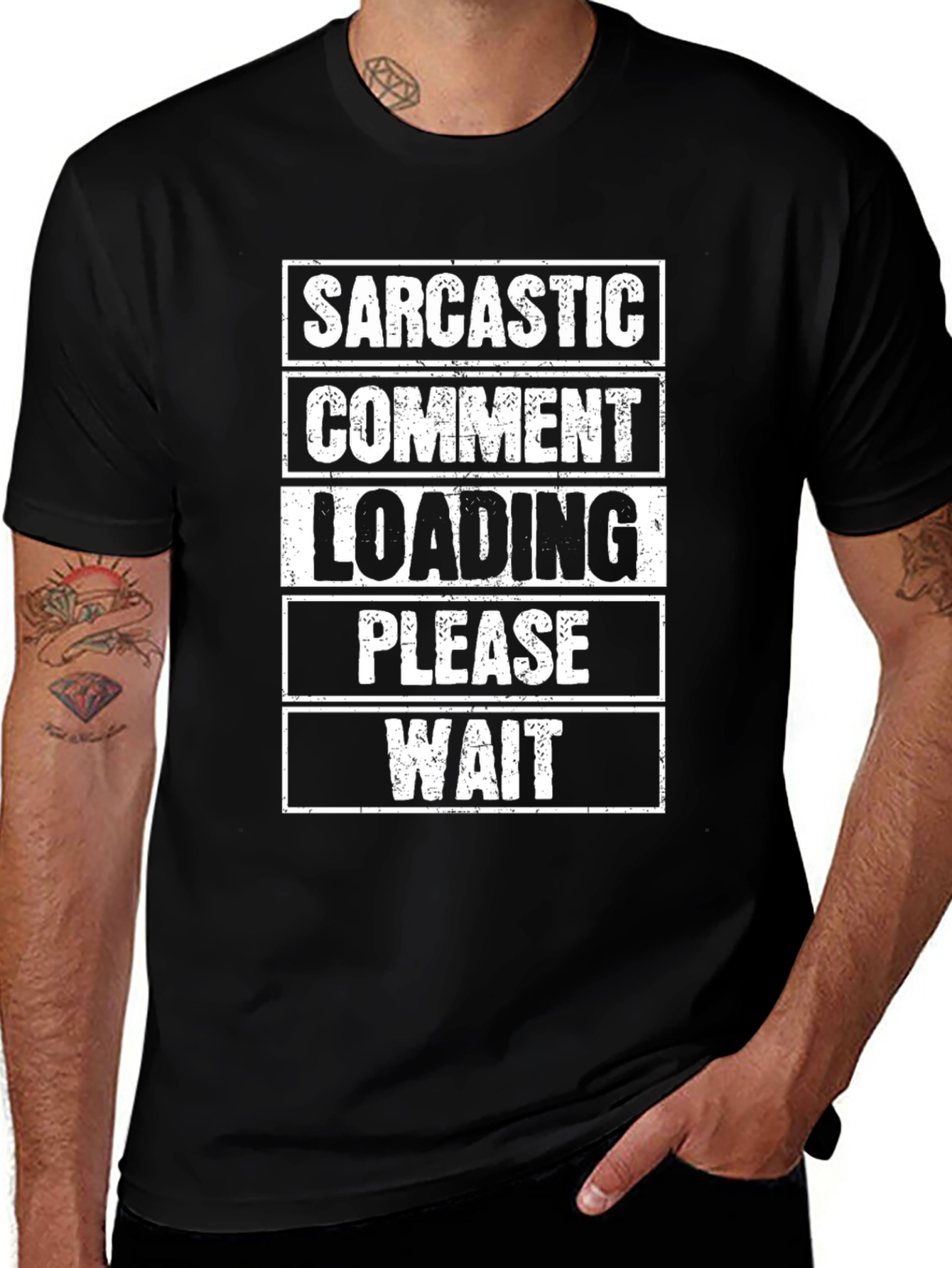 Sarcastic Comment Loading Funny Graphic T-Shirt