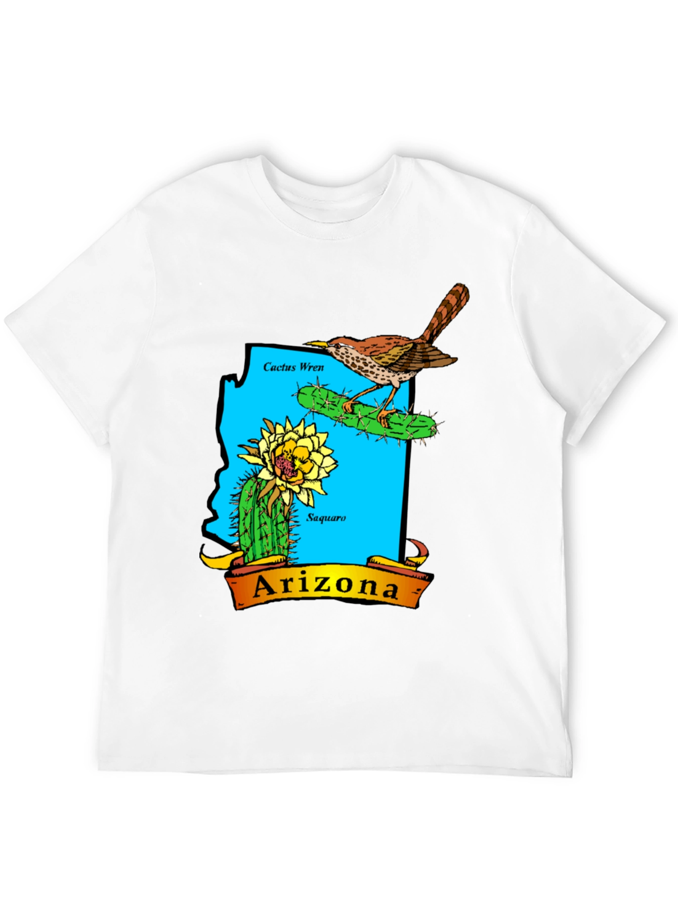 Arizona Cactus Wren Graphic T-Shirt