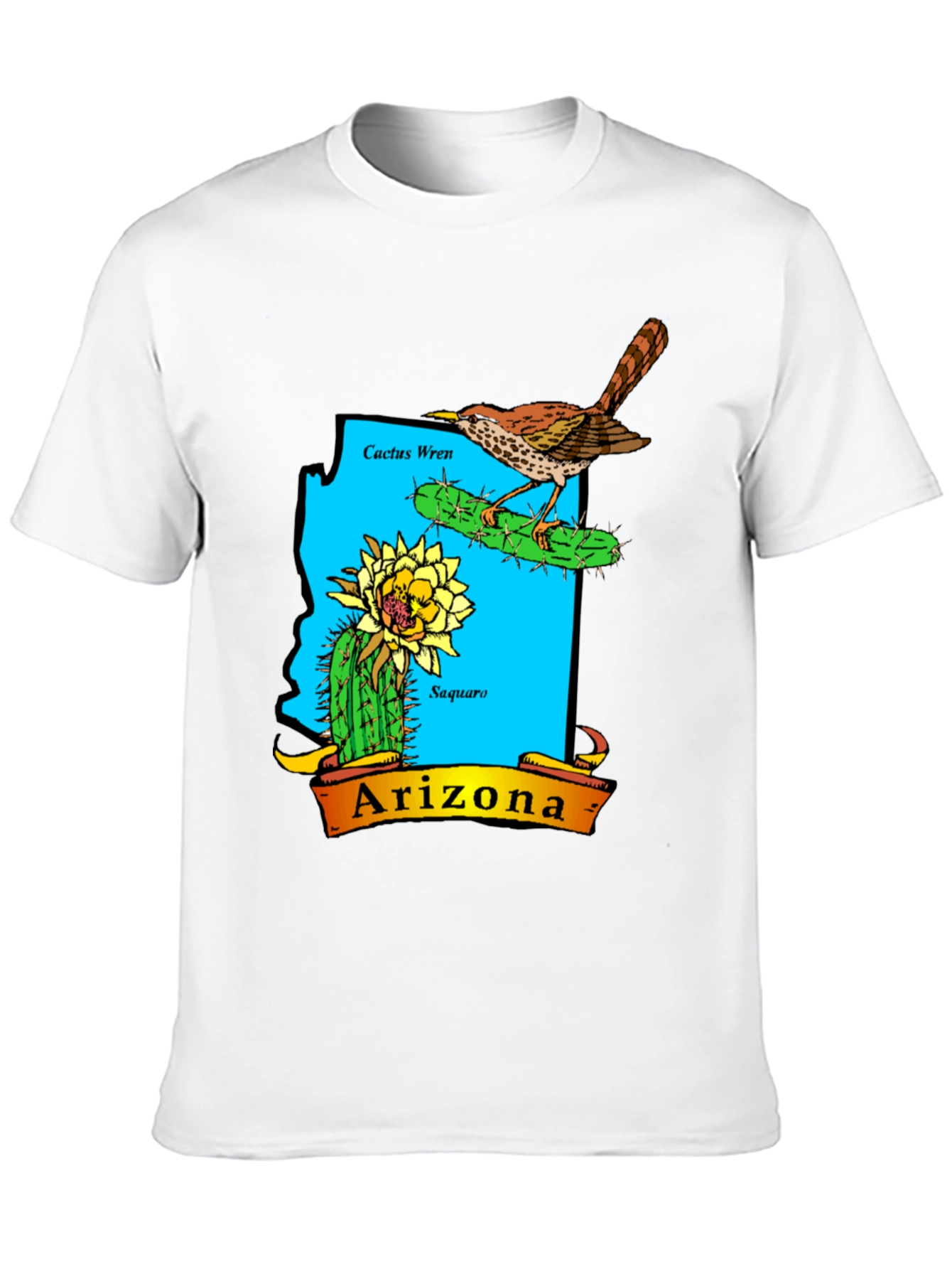 Arizona Cactus Wren Graphic T-Shirt