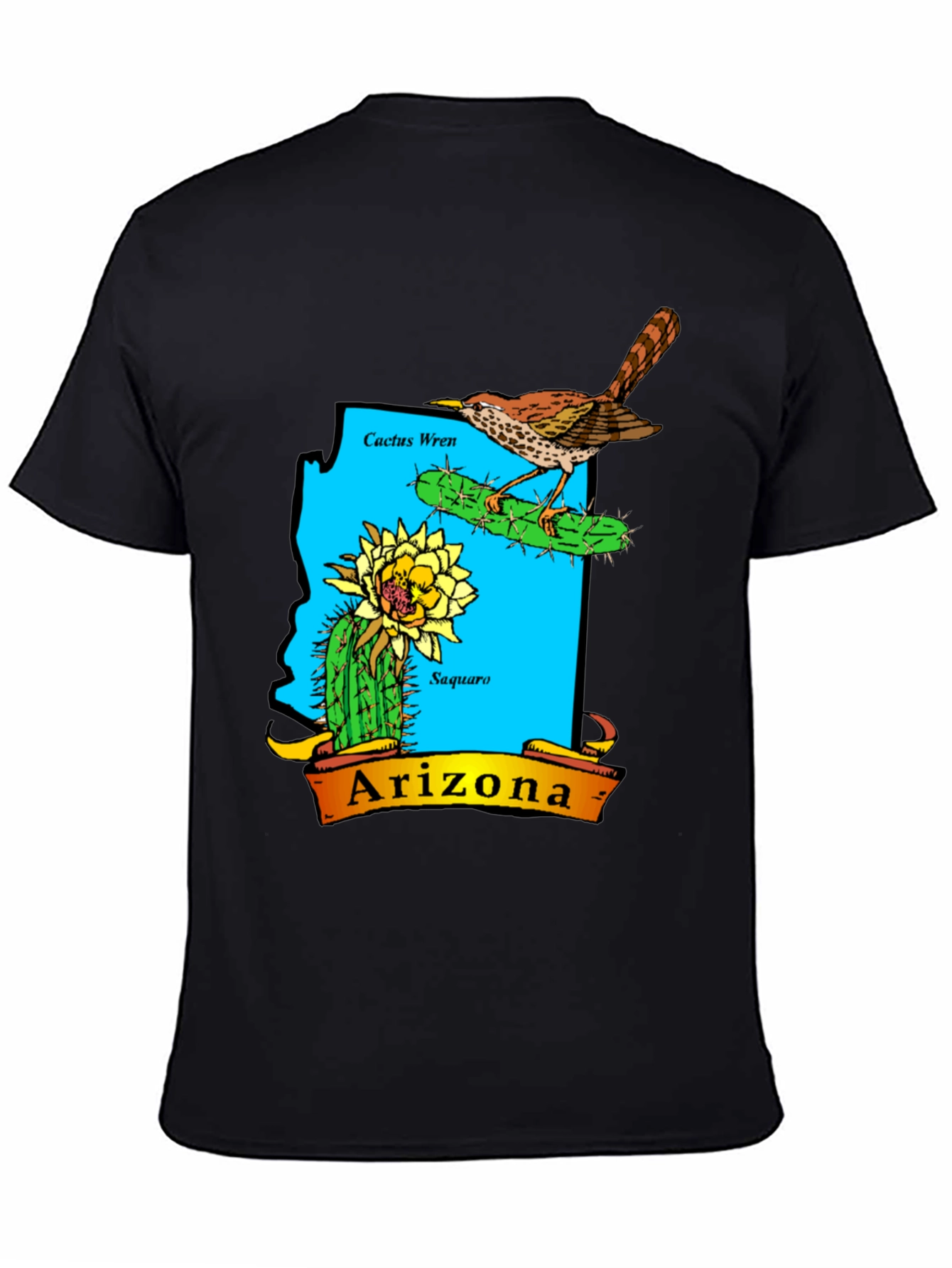 Arizona Cactus Wren Graphic T-Shirt