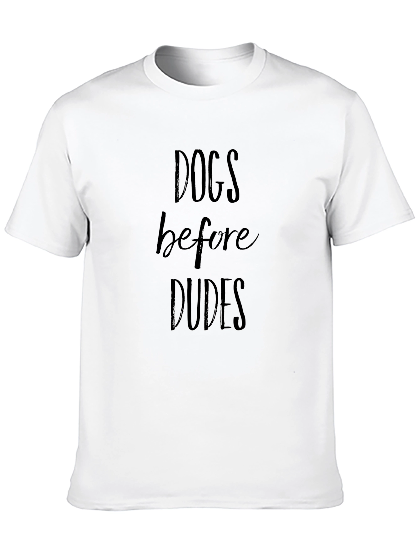 Dogs Before Dudes Crewneck Tee