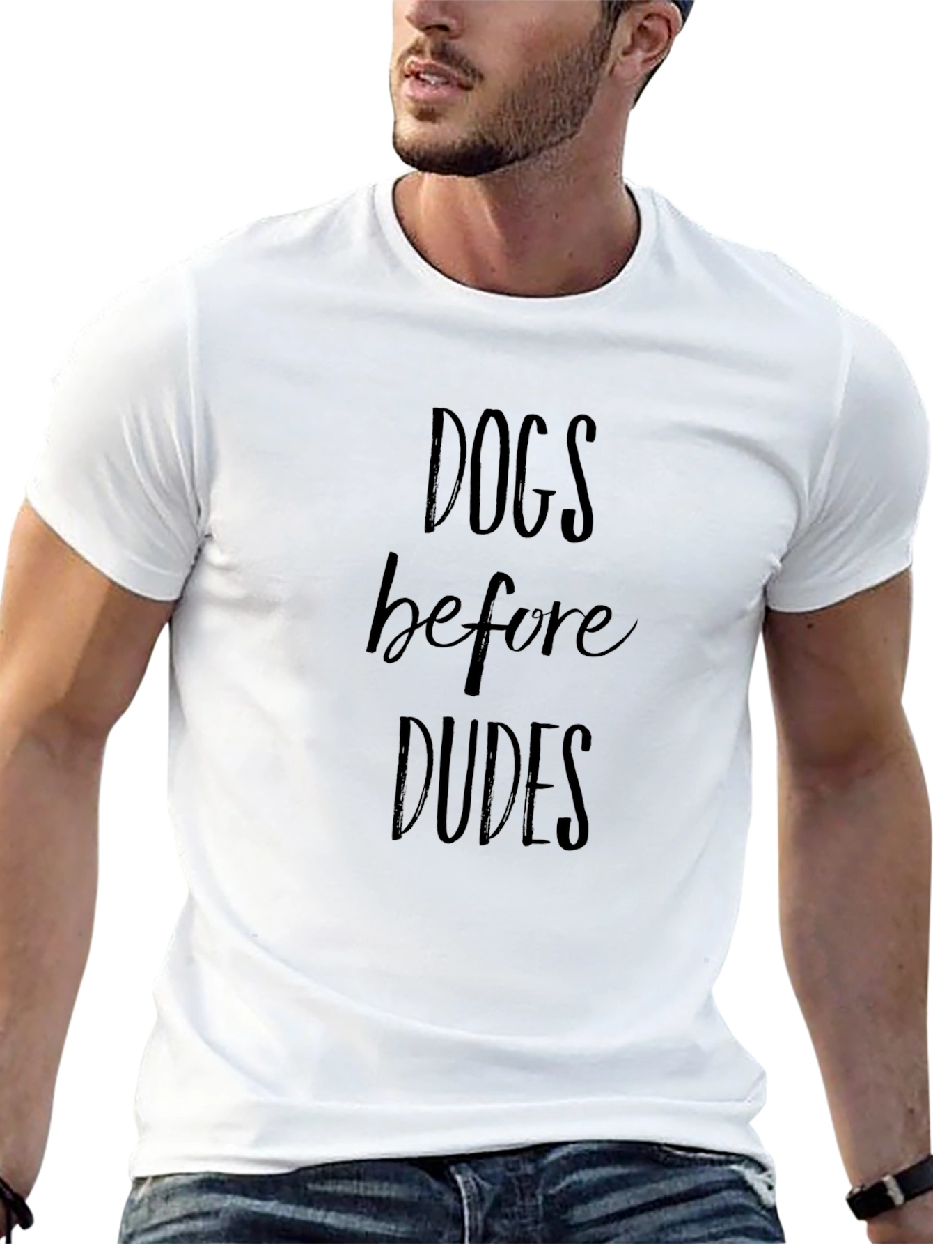 Dogs Before Dudes Crewneck Tee