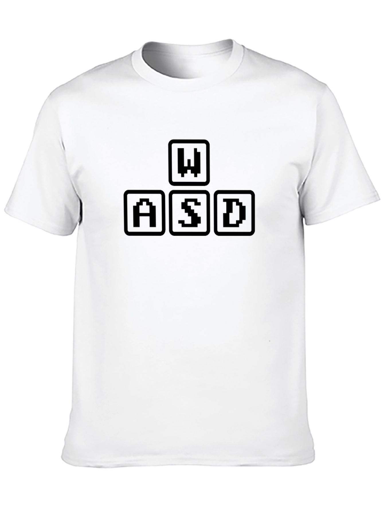 Gamer WASD Keys T-Shirt - Black