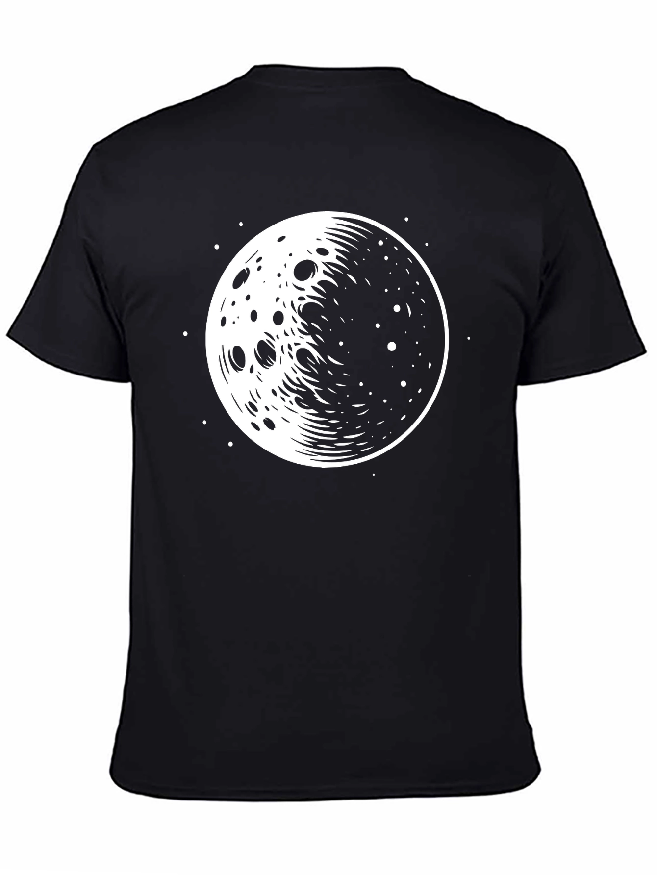 Lunar Graphic T-Shirt - Black Cotton Tee