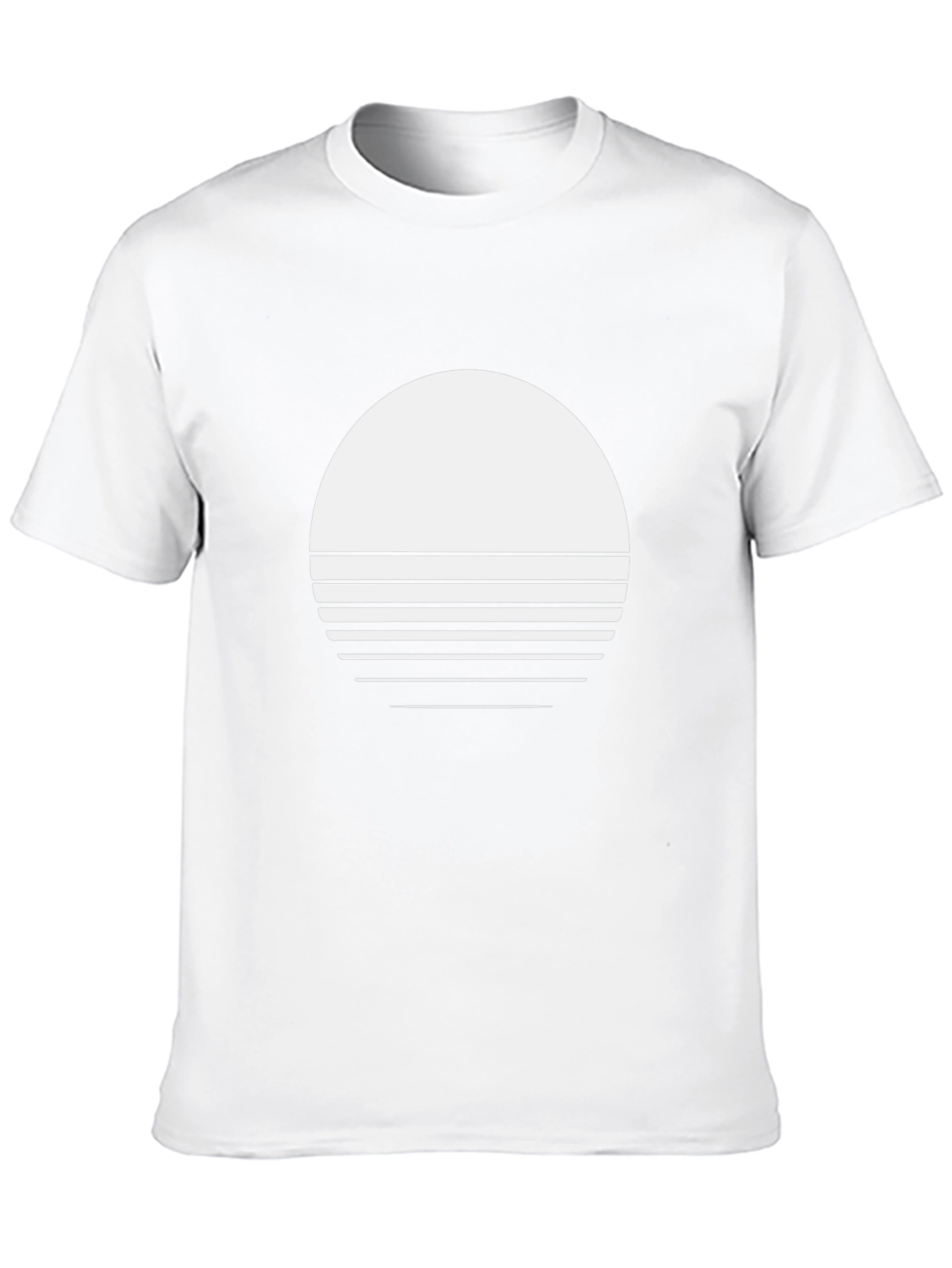 Modern Sunset Graphic Tee - Stylish Black T-Shirt