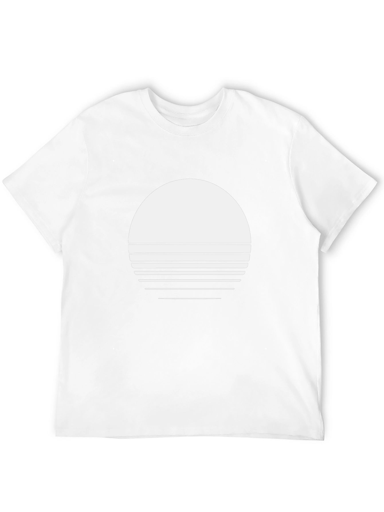 Modern Sunset Graphic Tee - Stylish Black T-Shirt