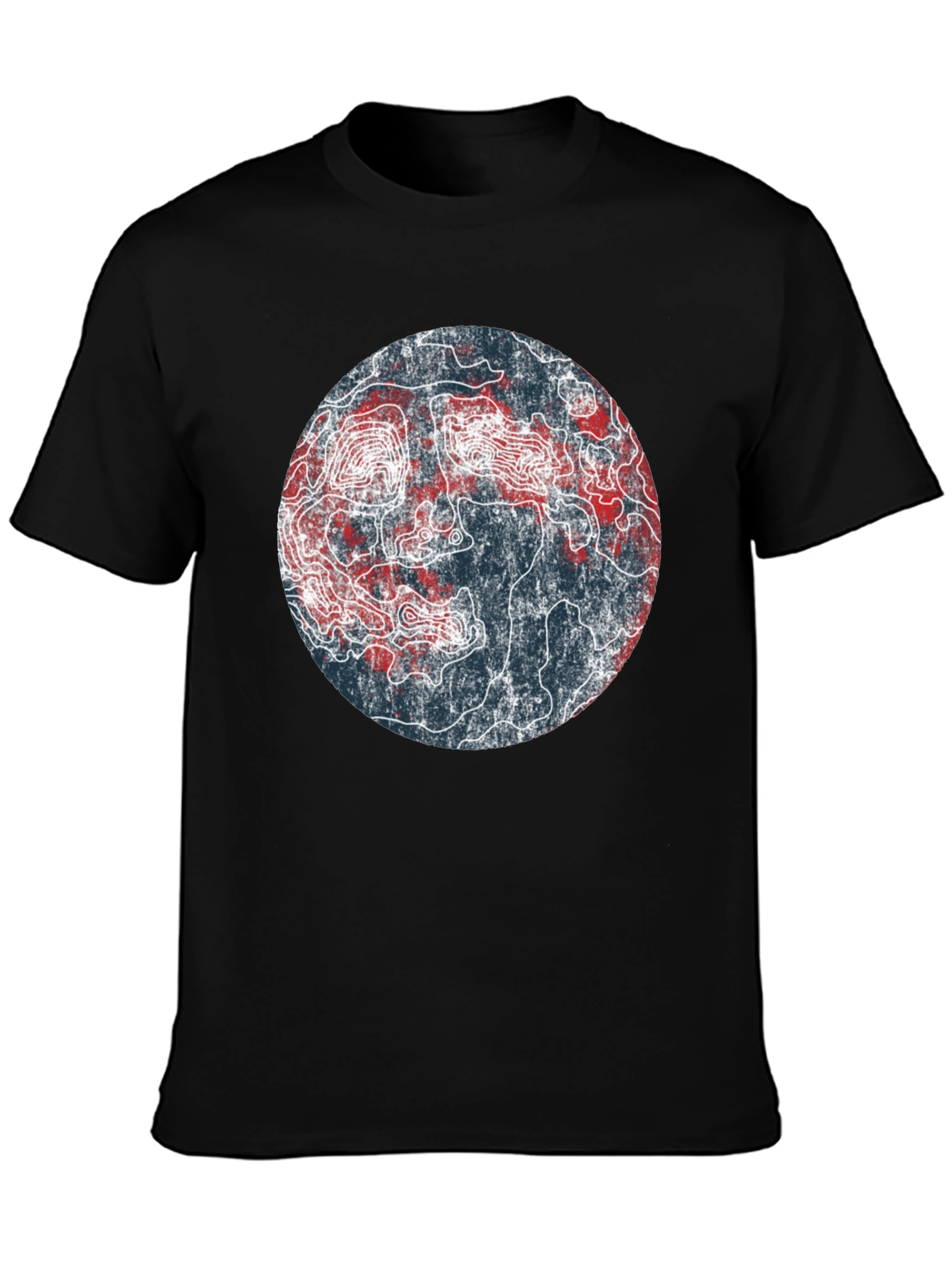 Topographic Map Graphic Tee - Unique Design!