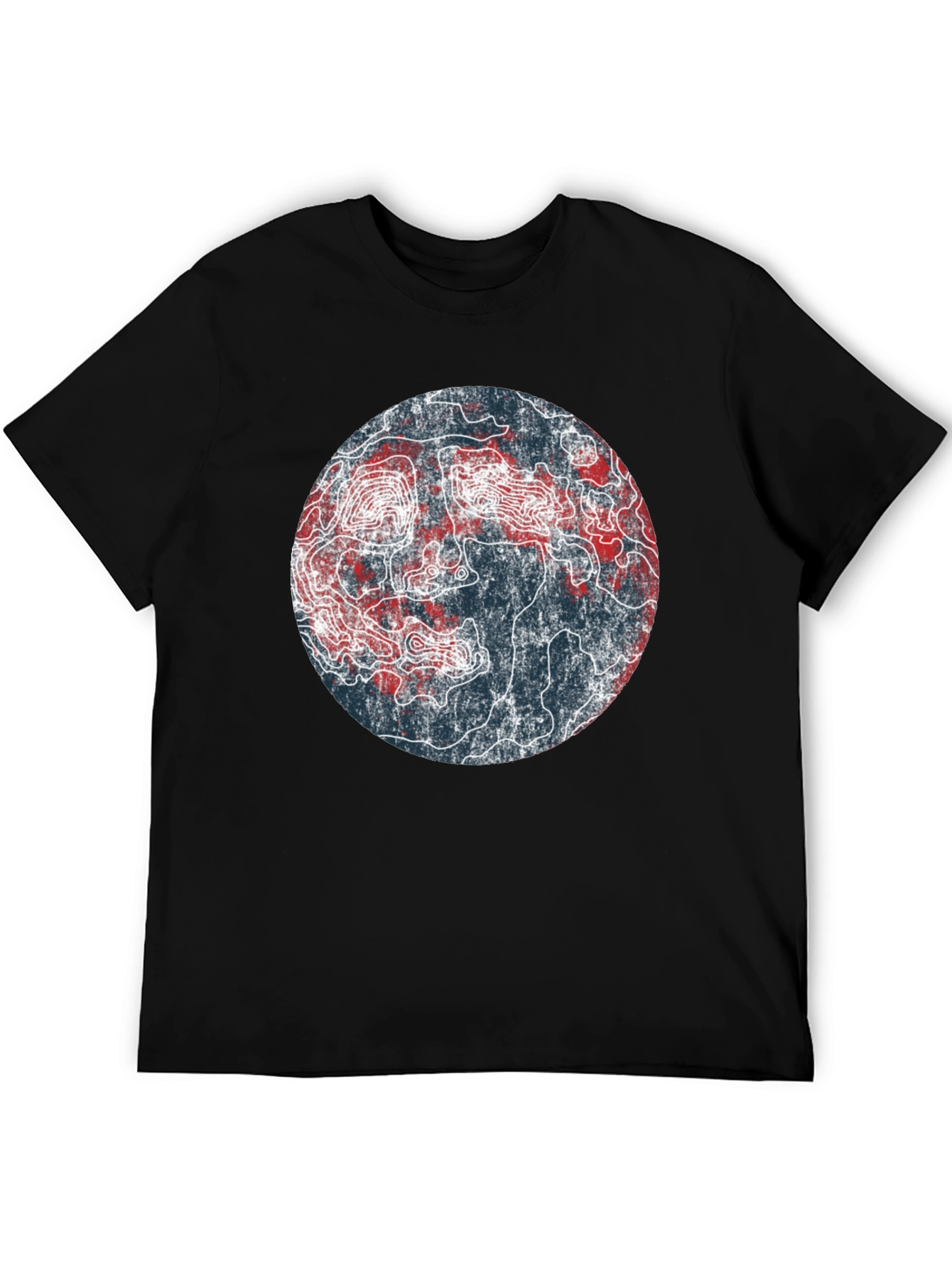 Topographic Map Graphic Tee - Unique Design!