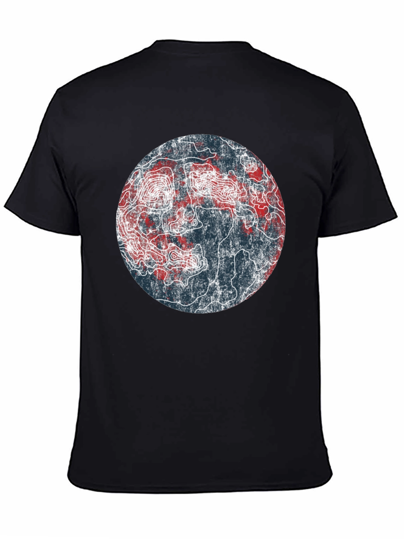 Topographic Map Graphic Tee - Unique Design!
