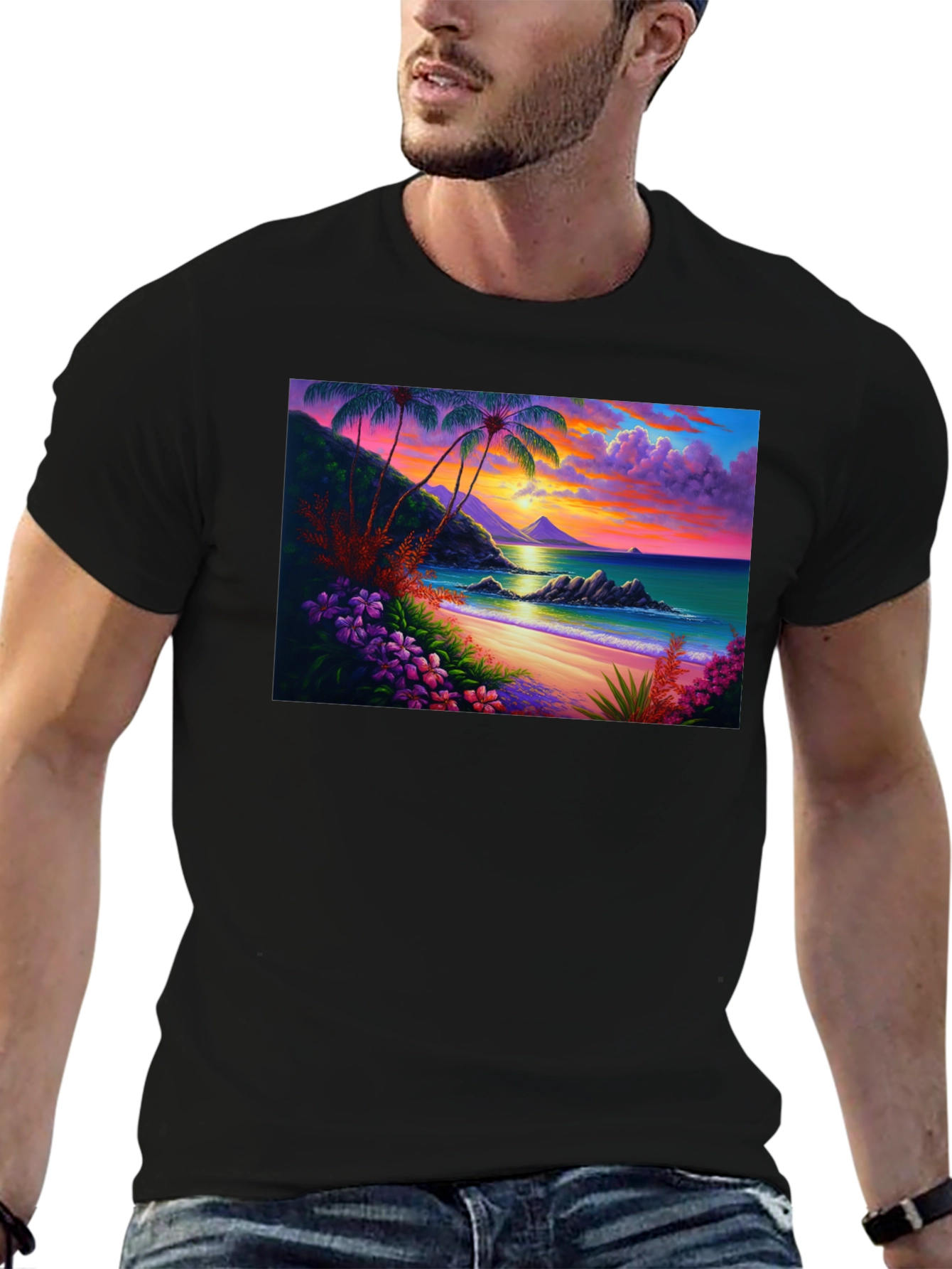 Tropical Beach Sunset Tee